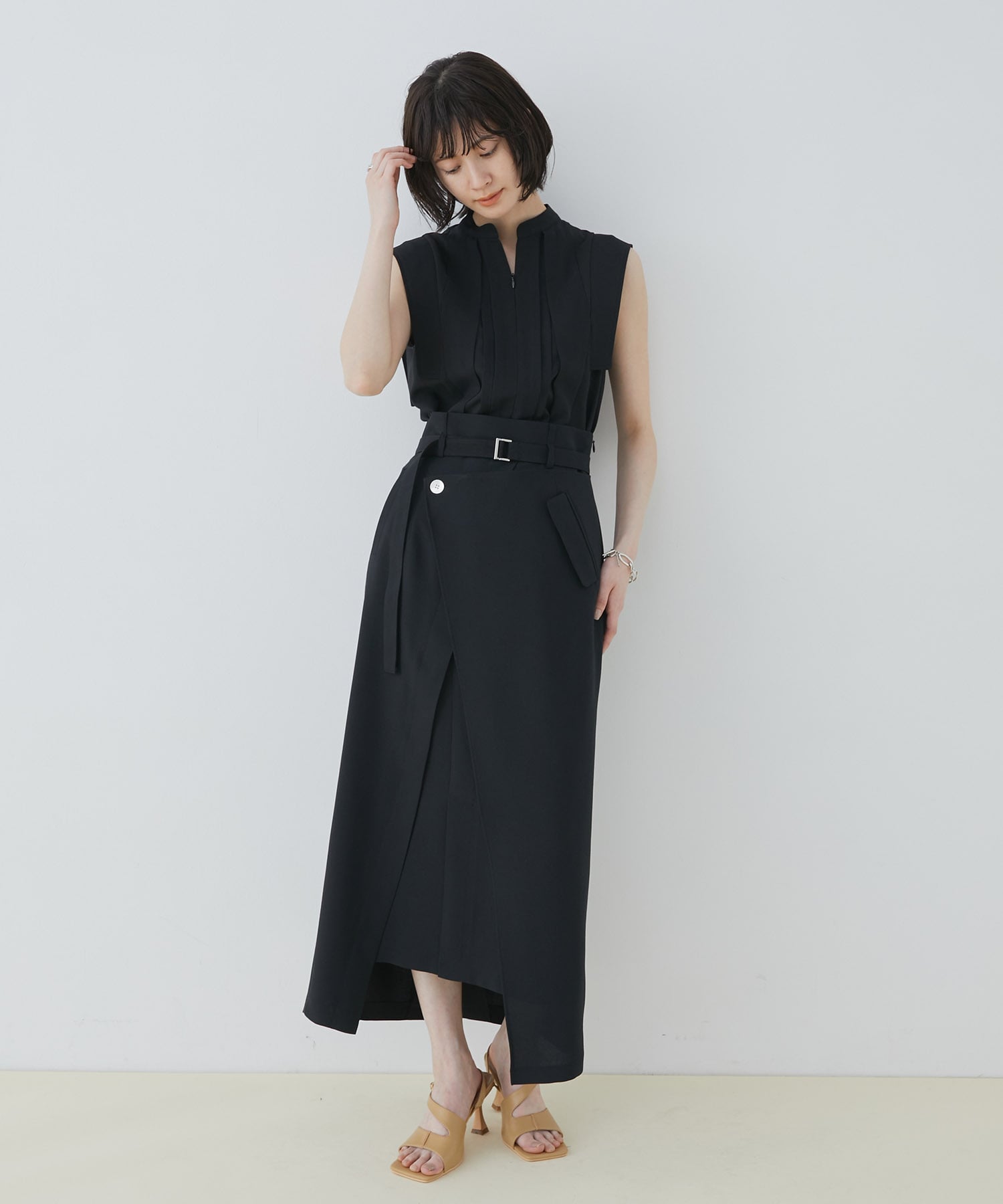 ACETATEラップスカート