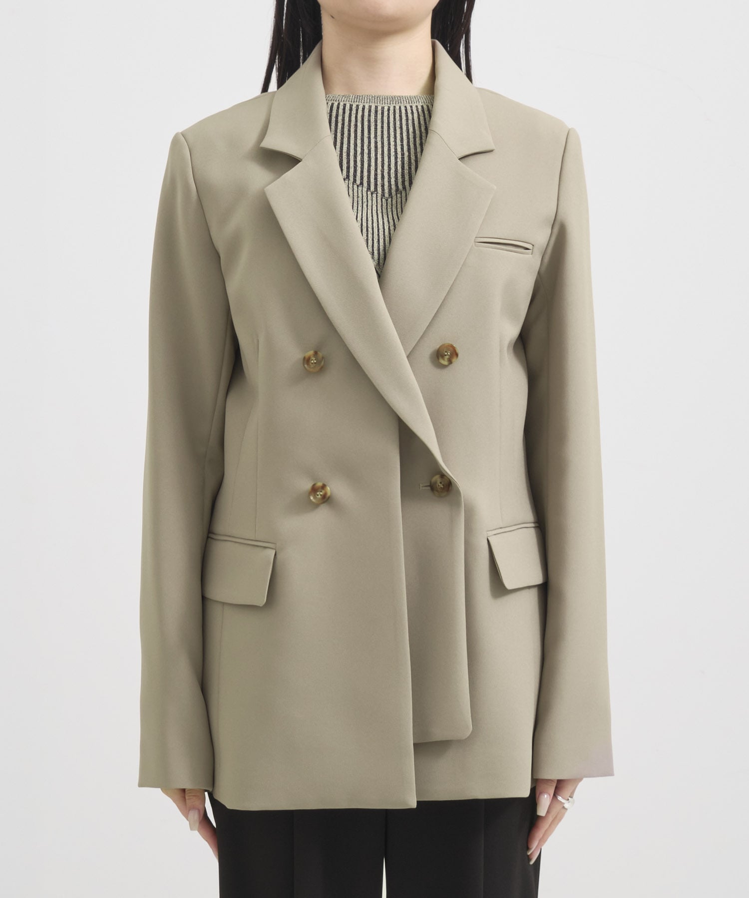 レイヤードカラーテーラードジャケット