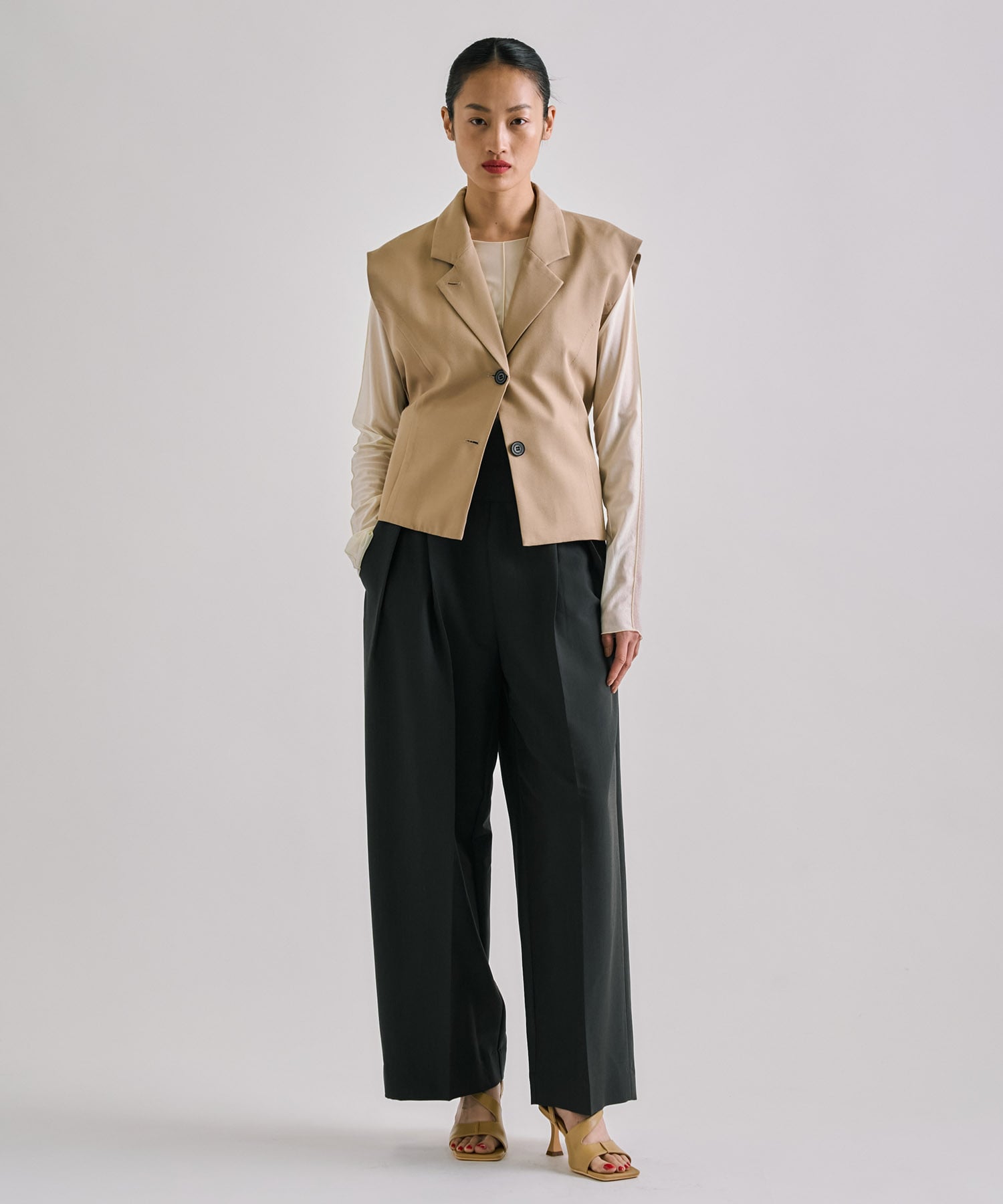 French Sleeve Tailored Gilet