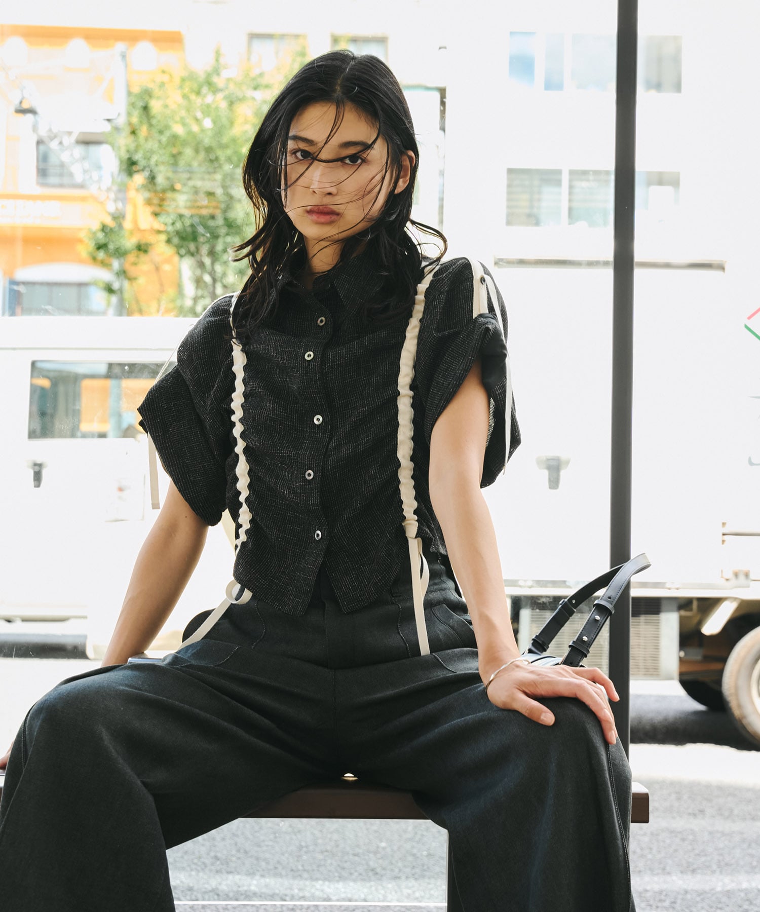 【オンラインストアのみ先行発売】Adjustable Length Mesh Shirt