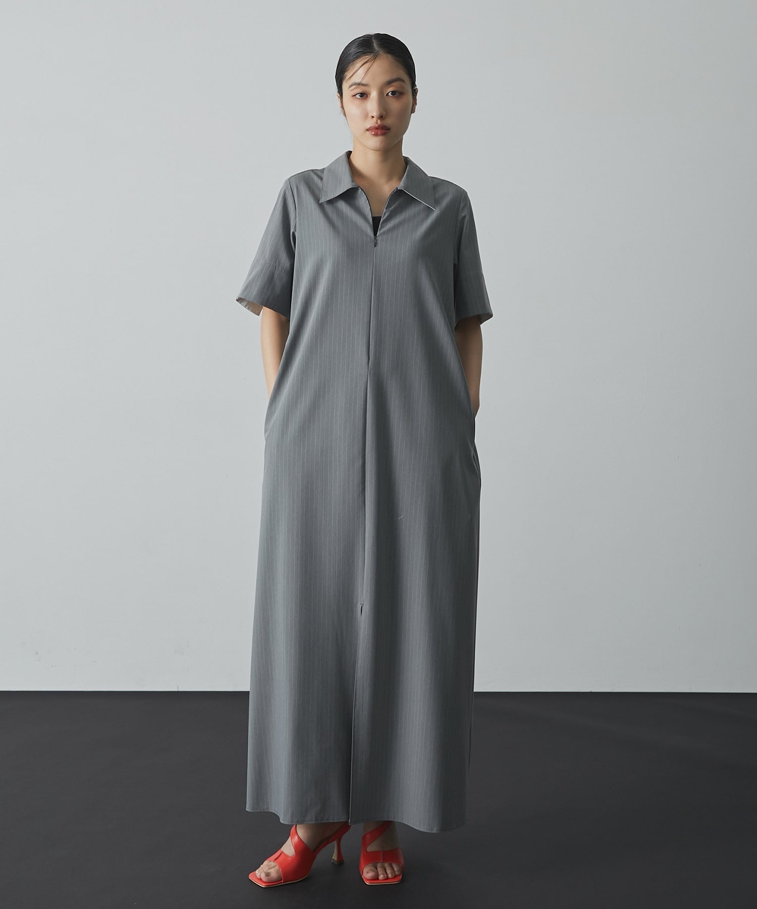 Cargo Belted Shirt Dress