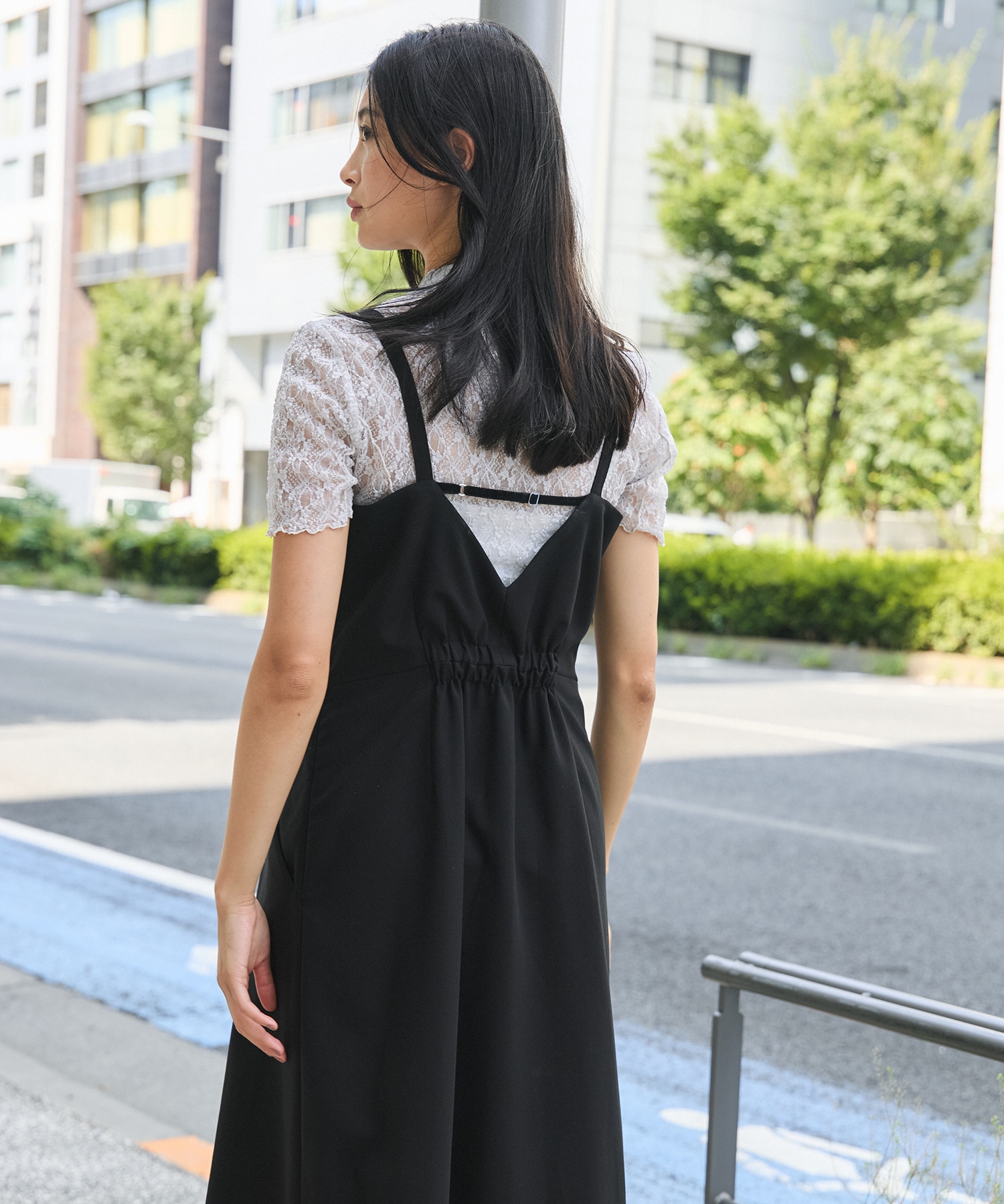 【オンラインストア先行販売】シェイプタックキャミワンピース