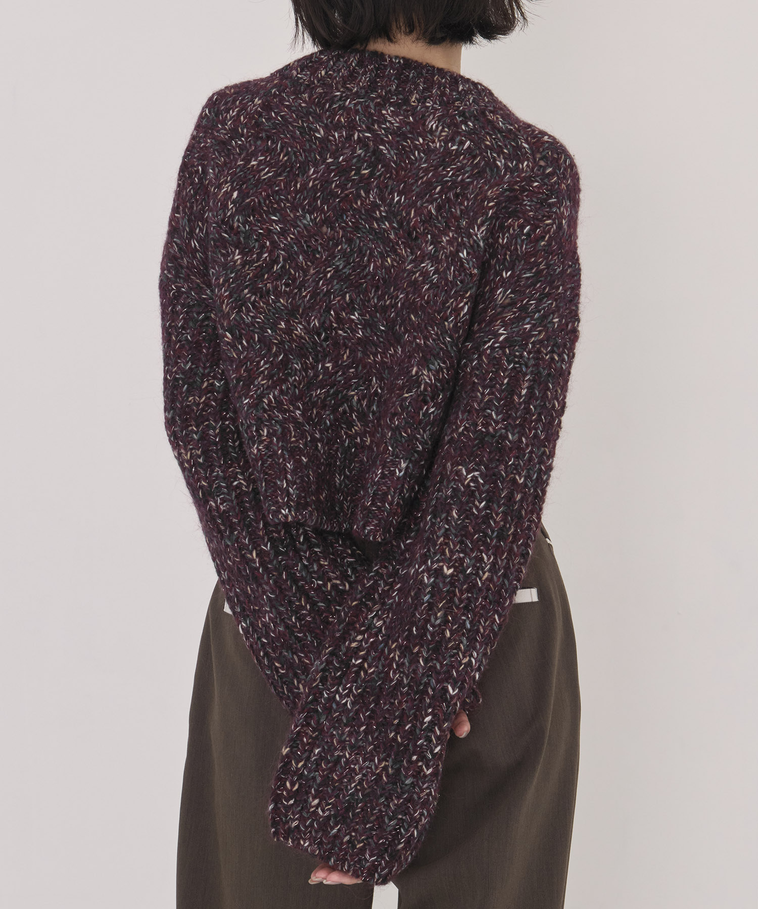 【WEB先行発売】バスケットショートニット