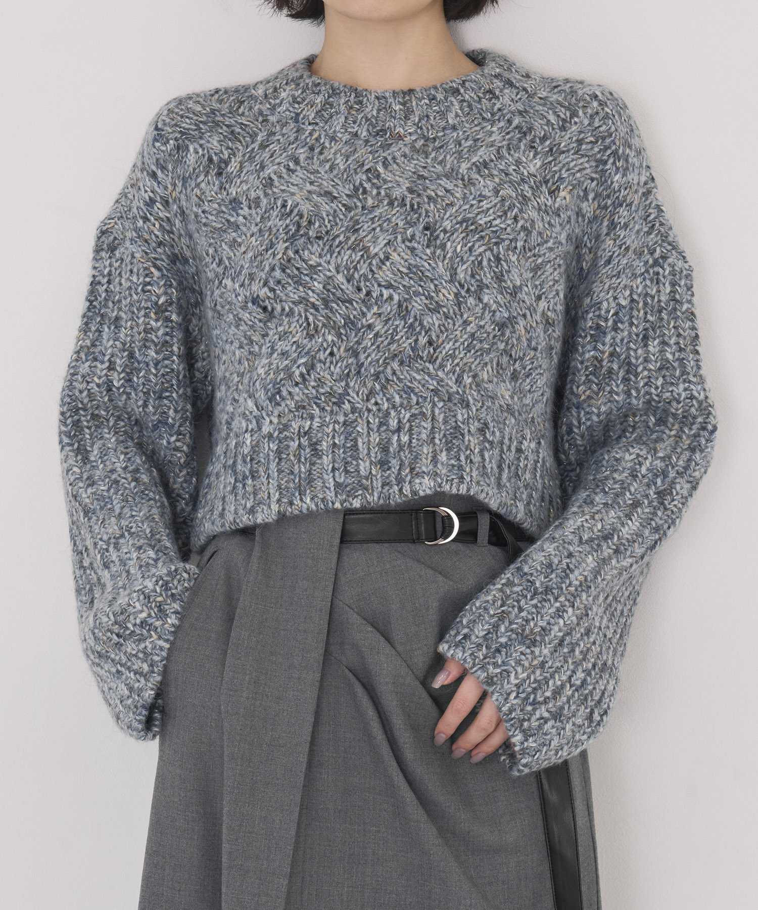 【WEB先行発売】バスケットショートニット