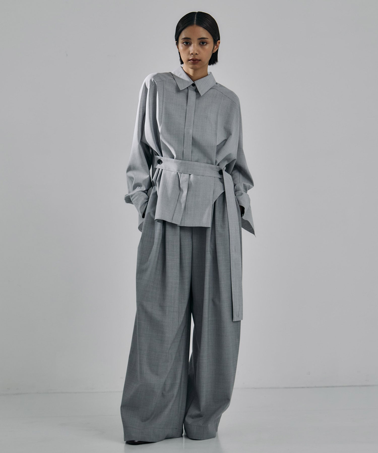 Super120s Wool Relax Trousers