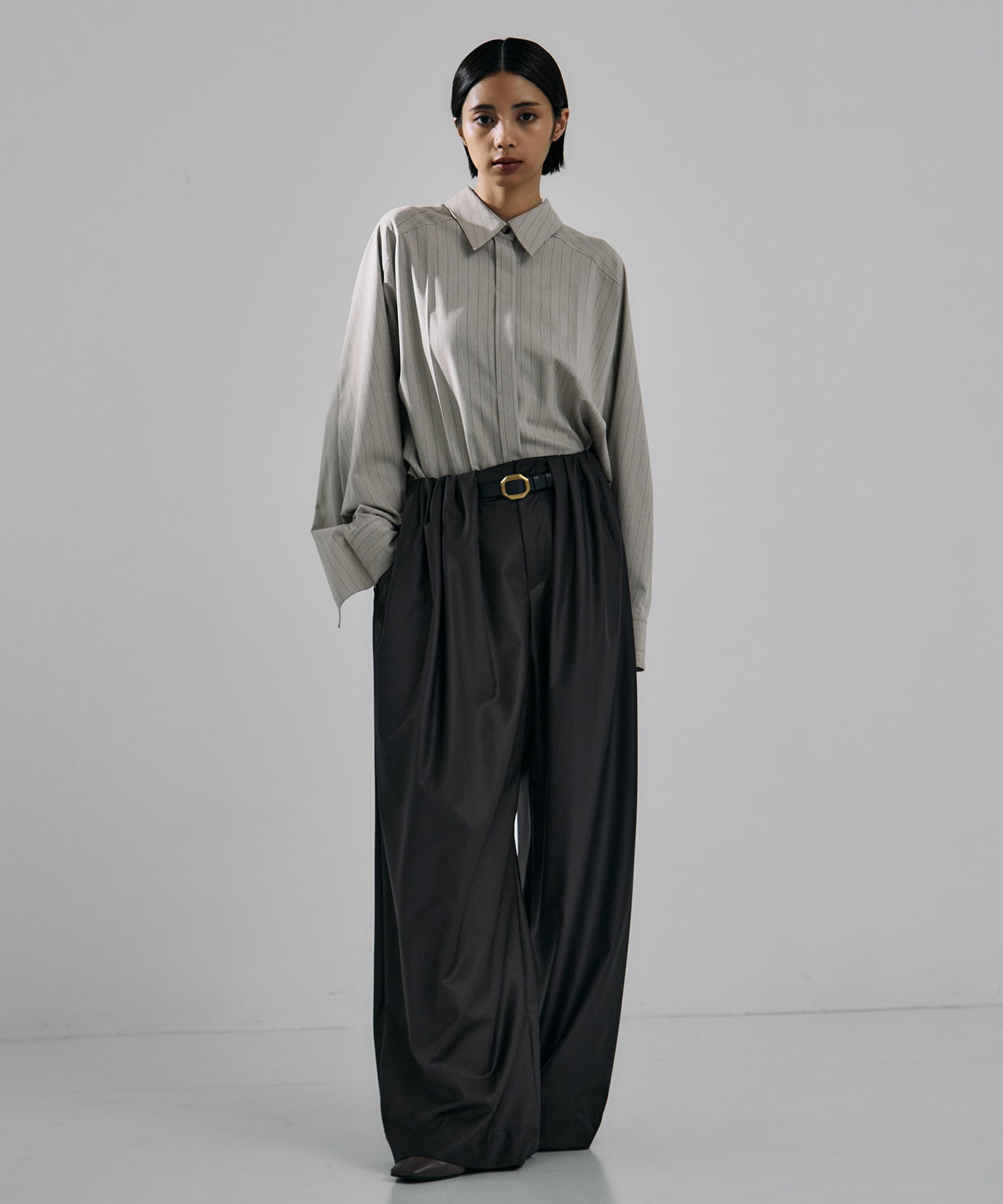 Super120s Wool Relax Trousers