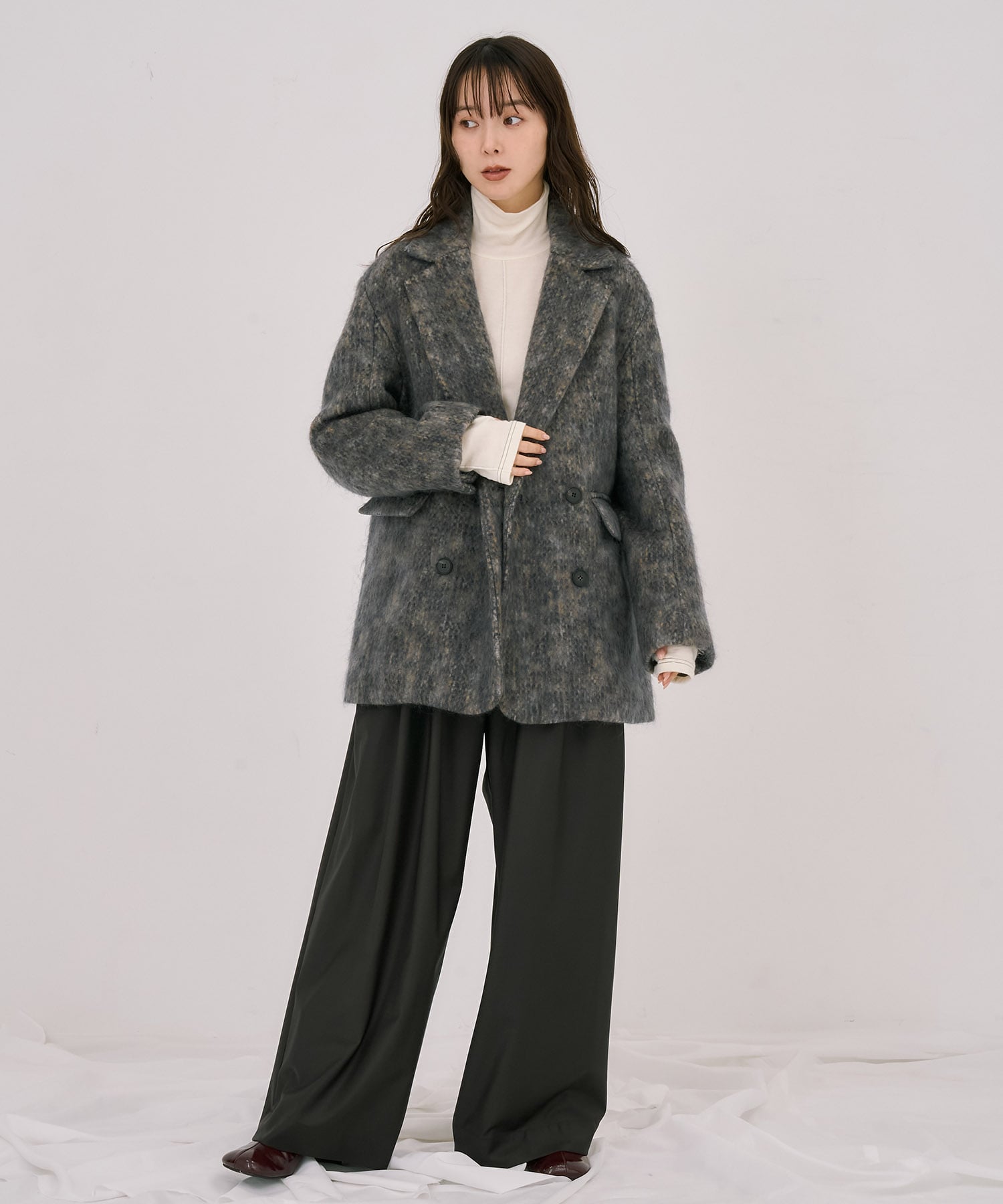 シャギーオーバージャケット