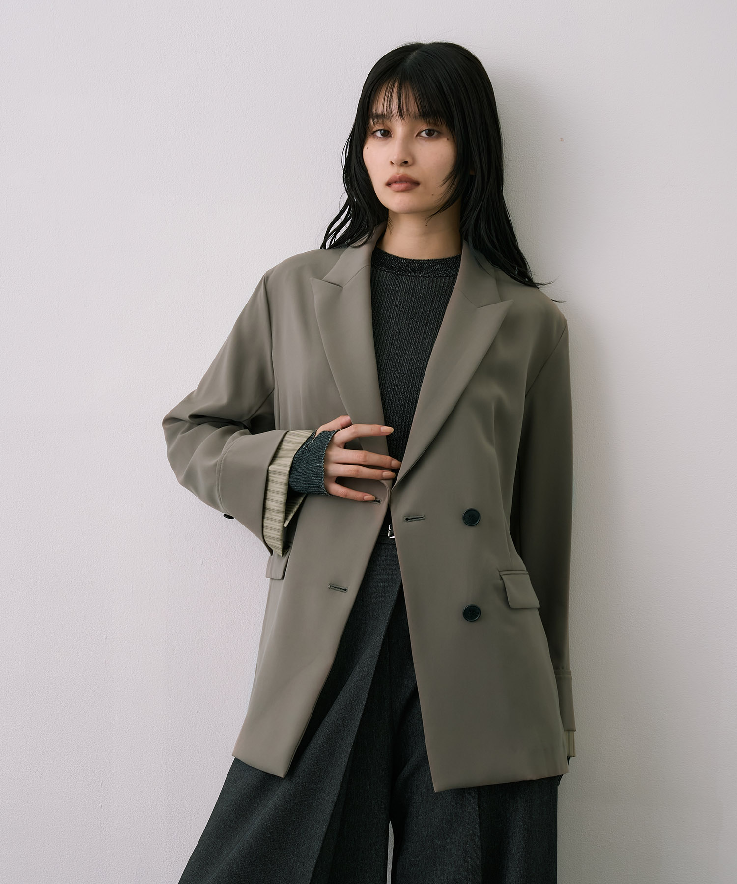 【セットアップ】4WAYベルトテーラードジャケット