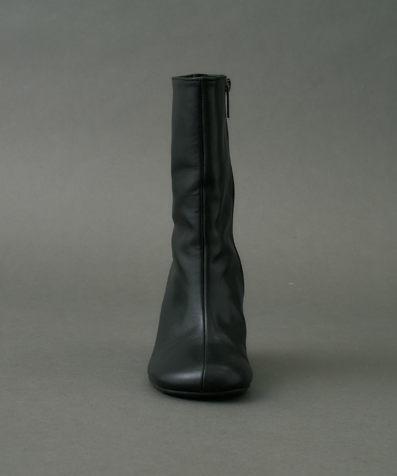 Cone Heel Round Boots