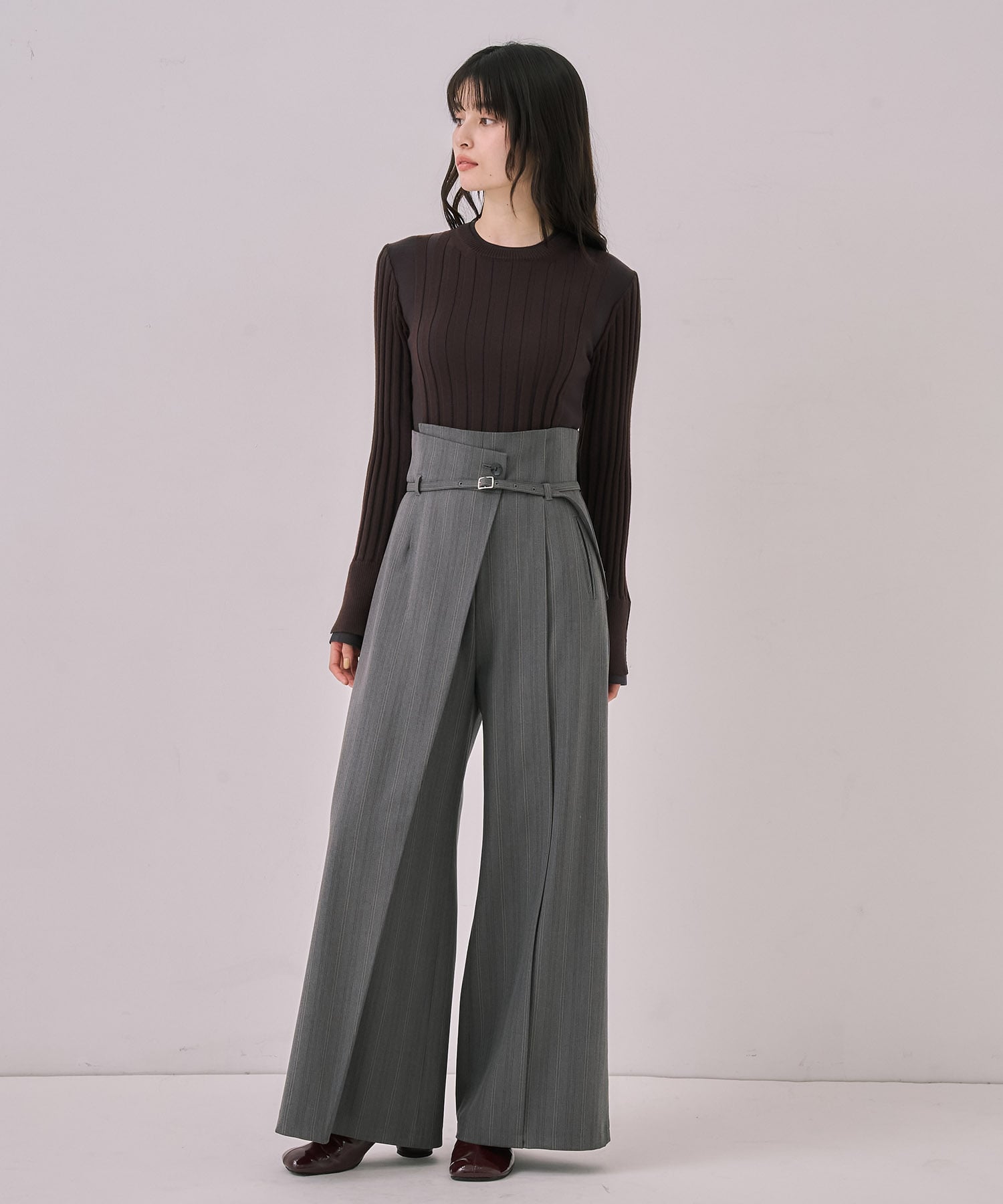 リップルレイヤーニット