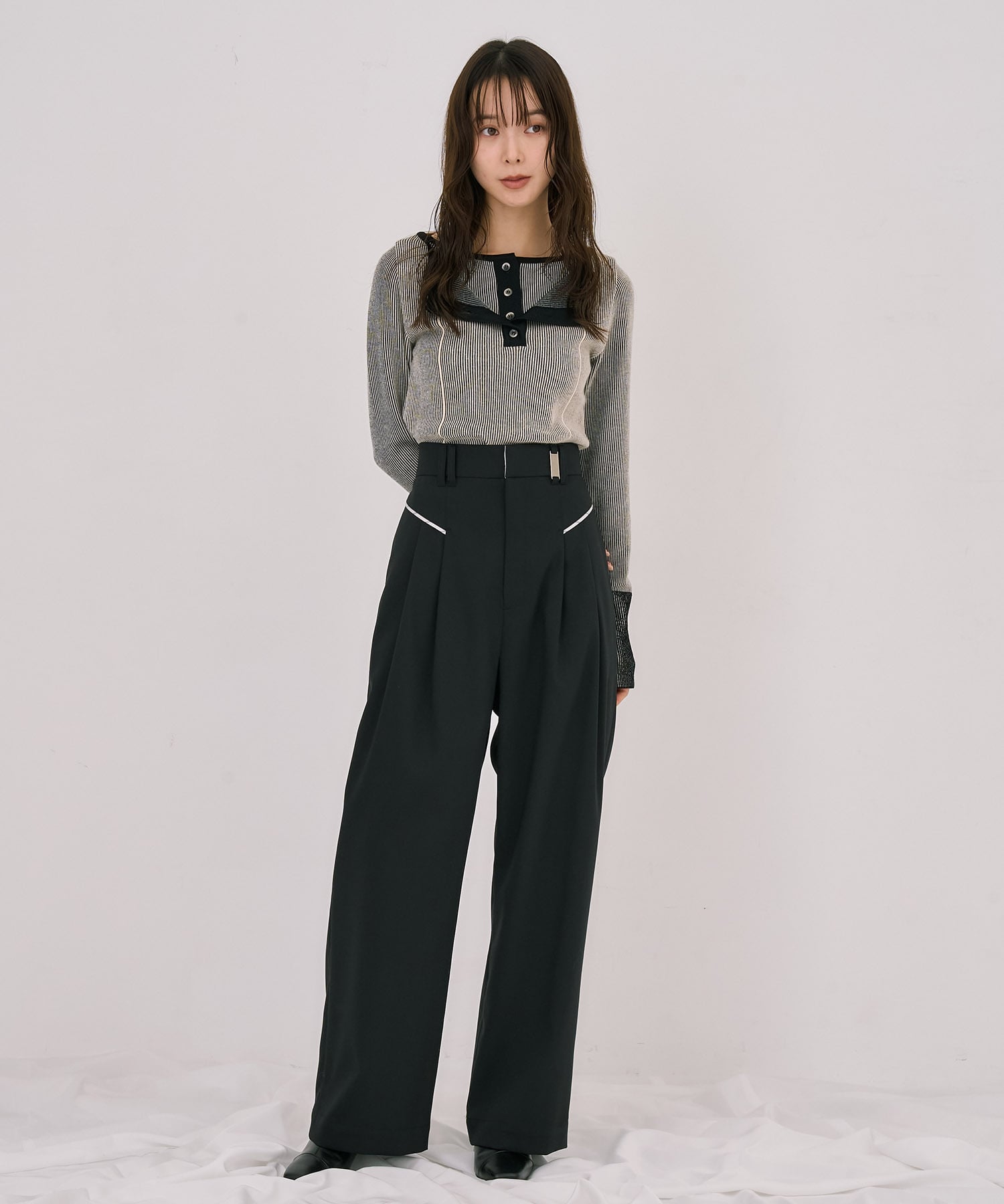 プレートループパンツ