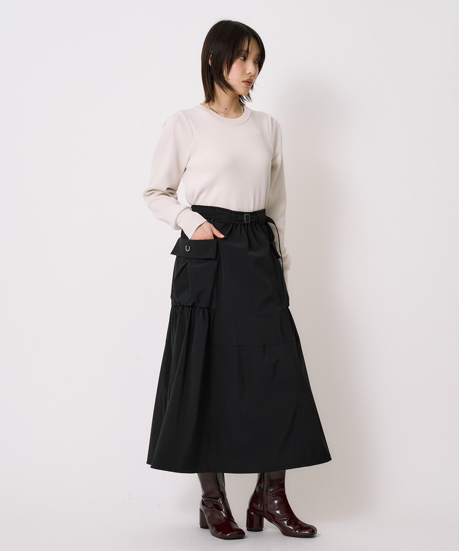 ドロストバルーンスカート