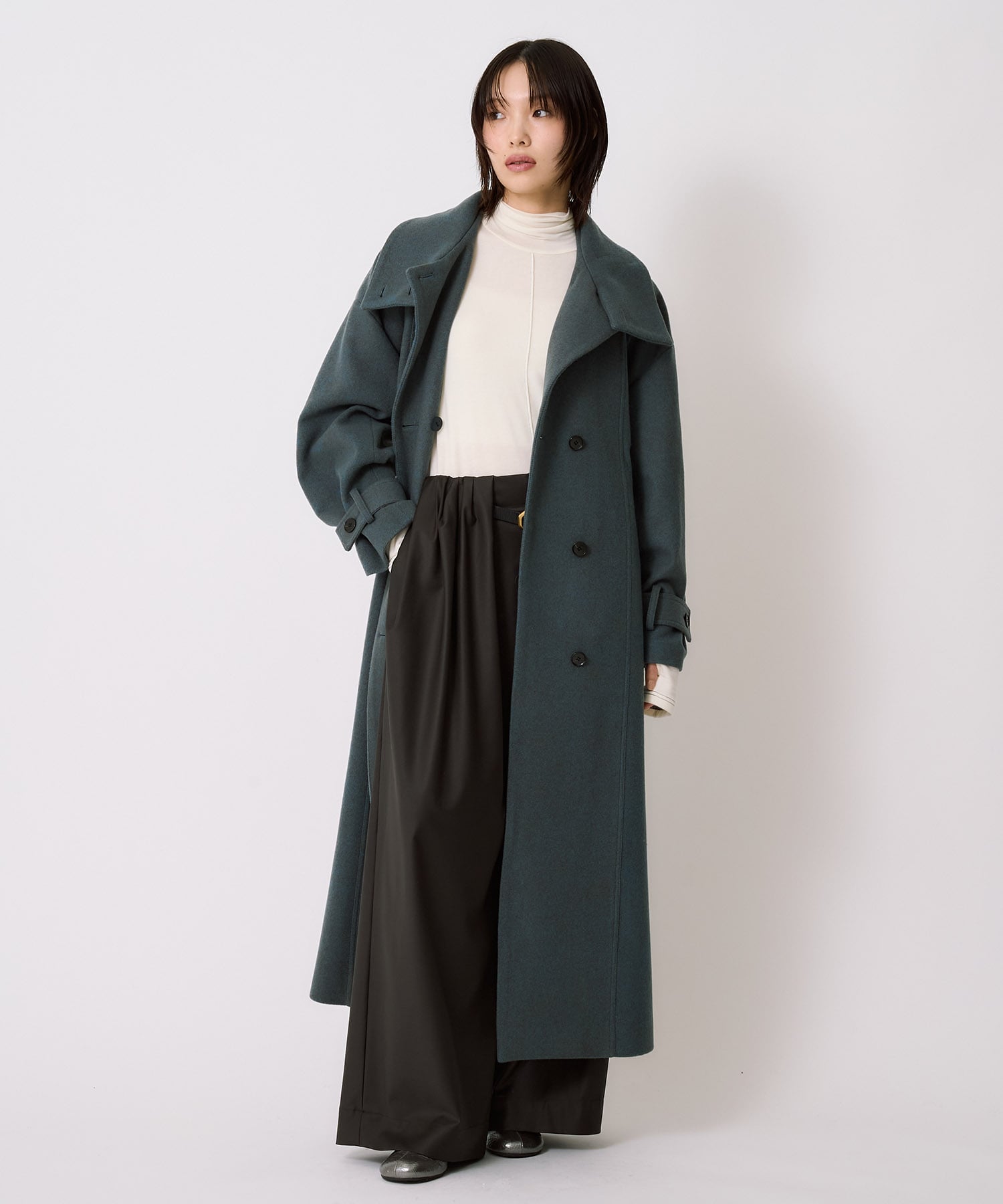 【WEB先行予約受付】スタンドカラーロングコート