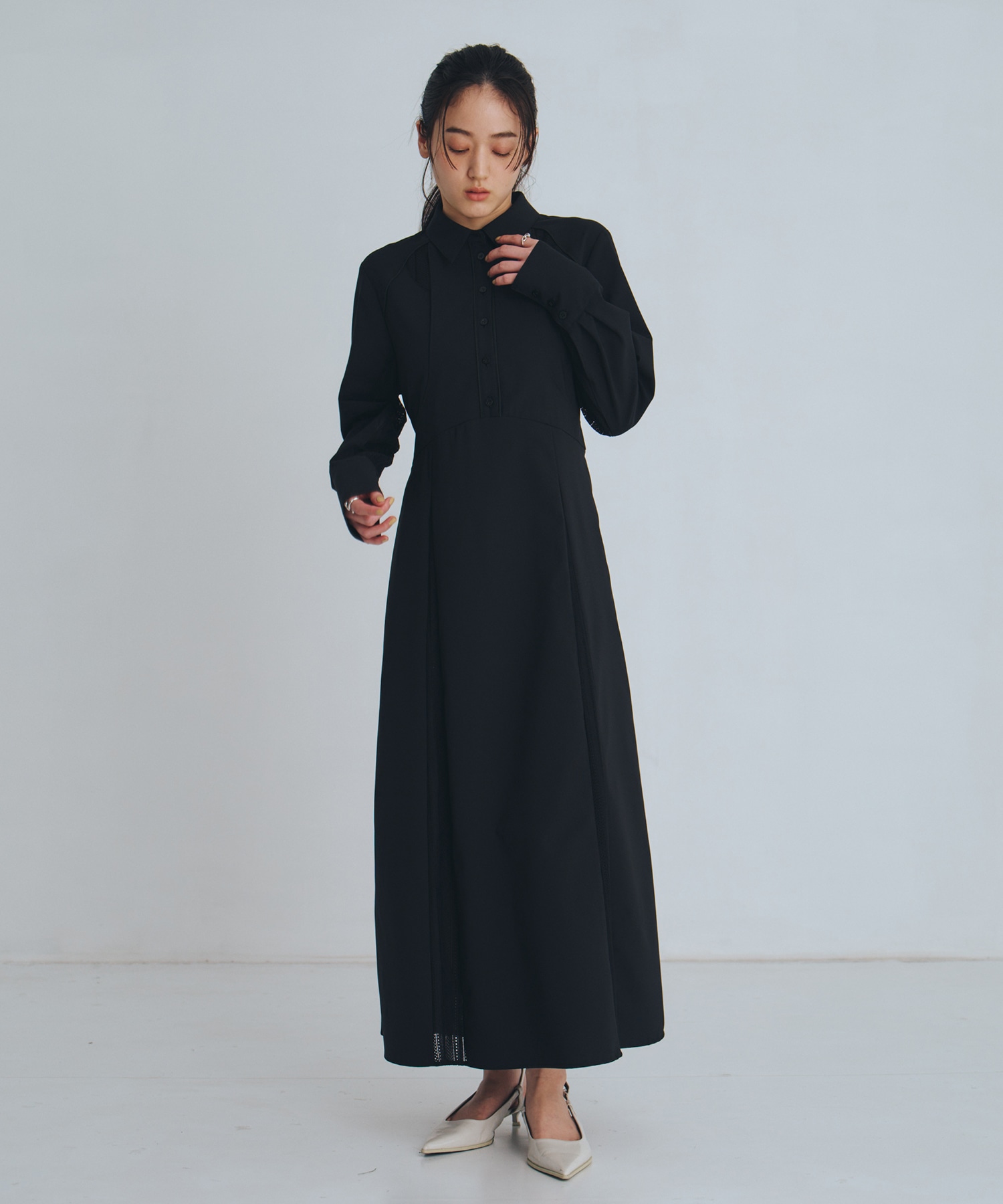 レースレイヤーシャツOP