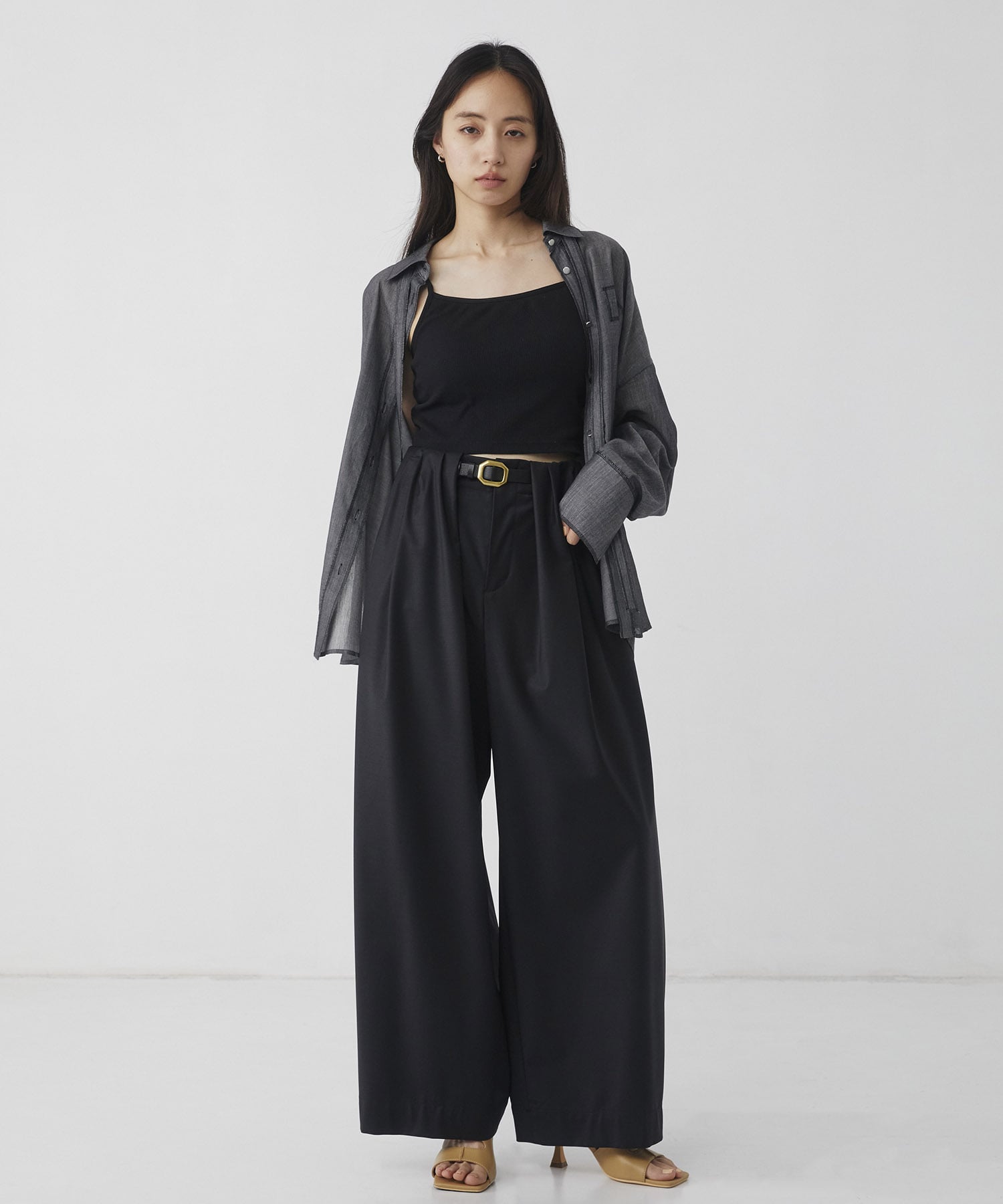 〈再入荷〉Super120s Wool Relax Trousers