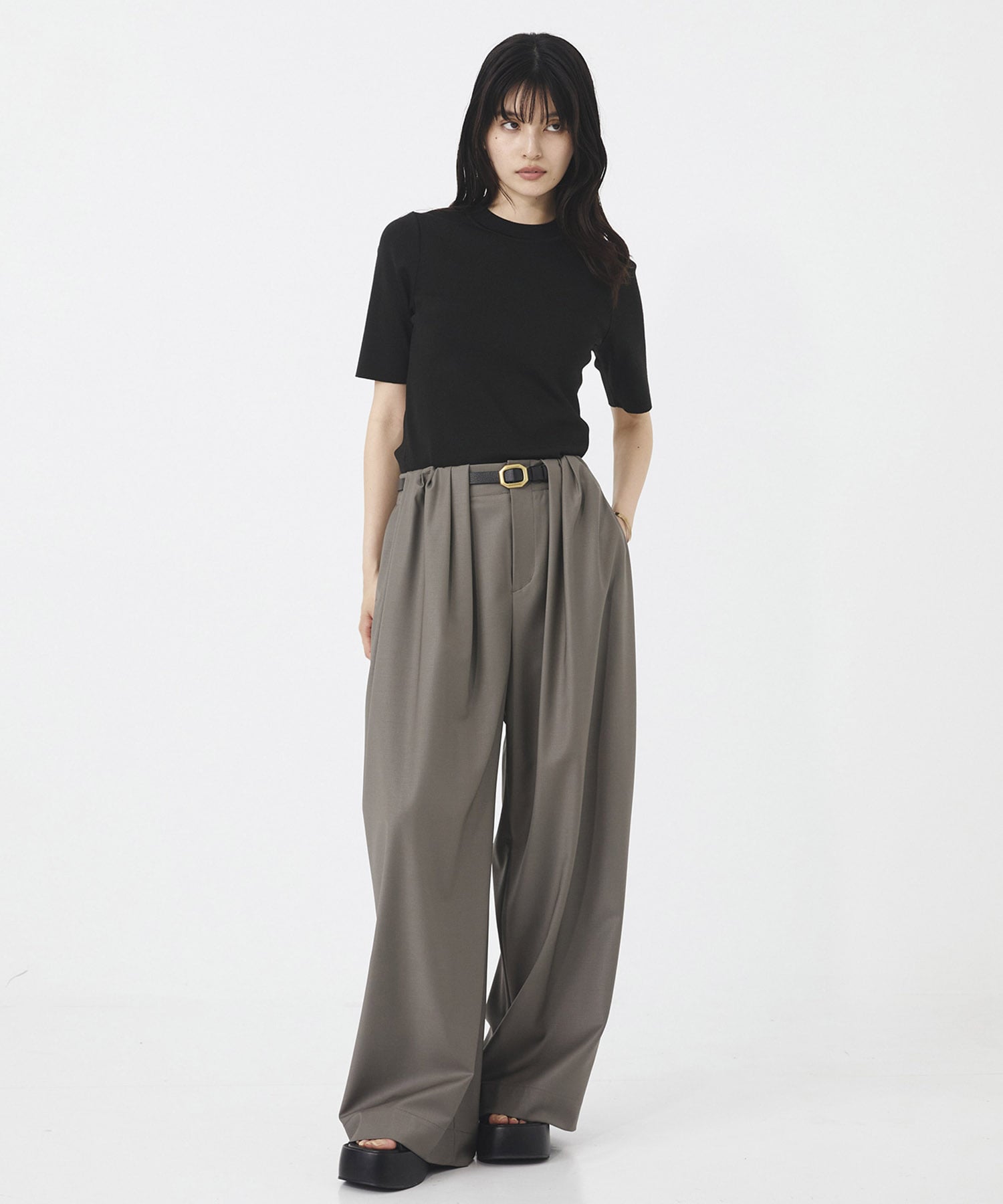 【新色】Super120s Wool Relax Trousers