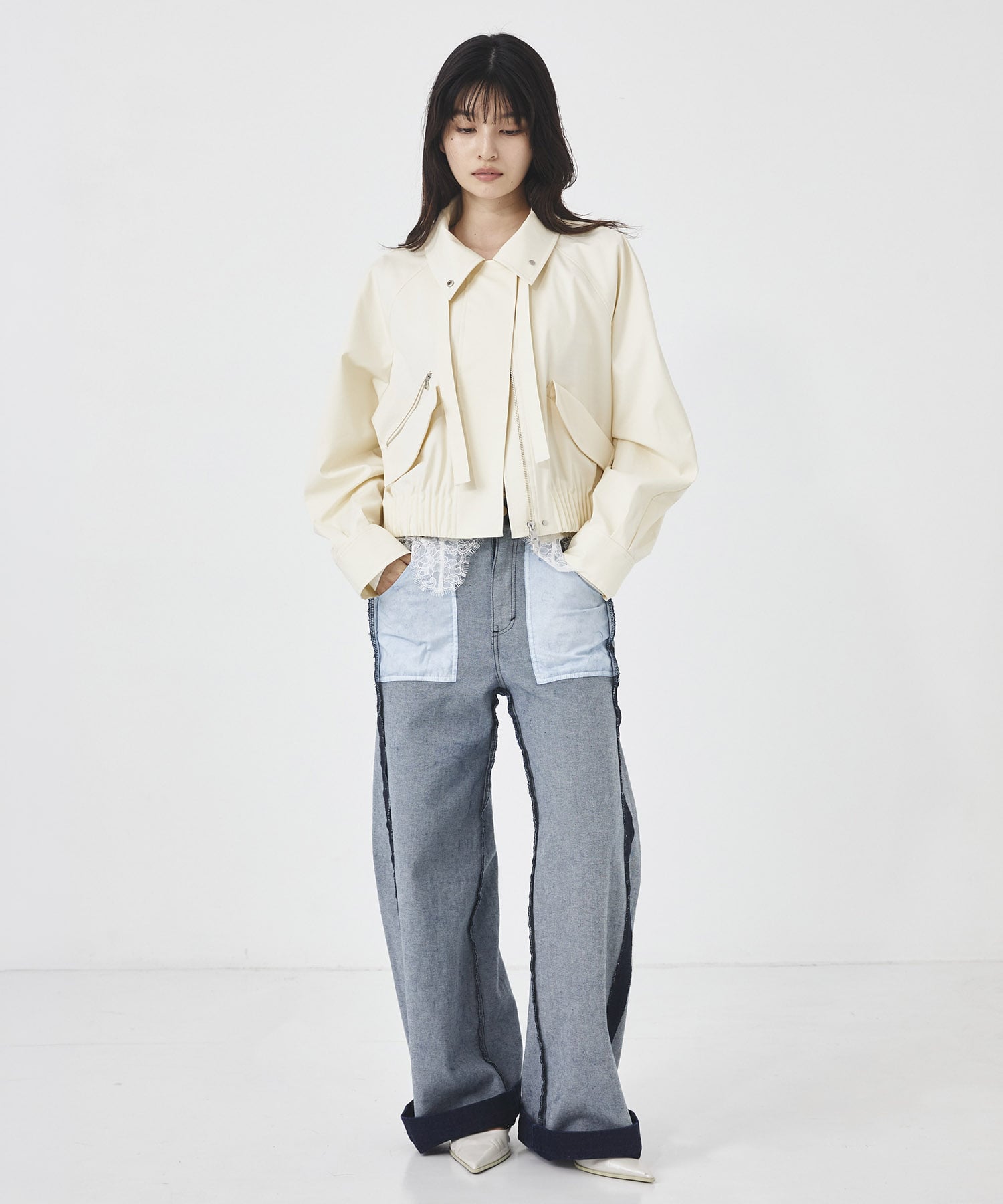 ゴムタックギャザーブルゾン