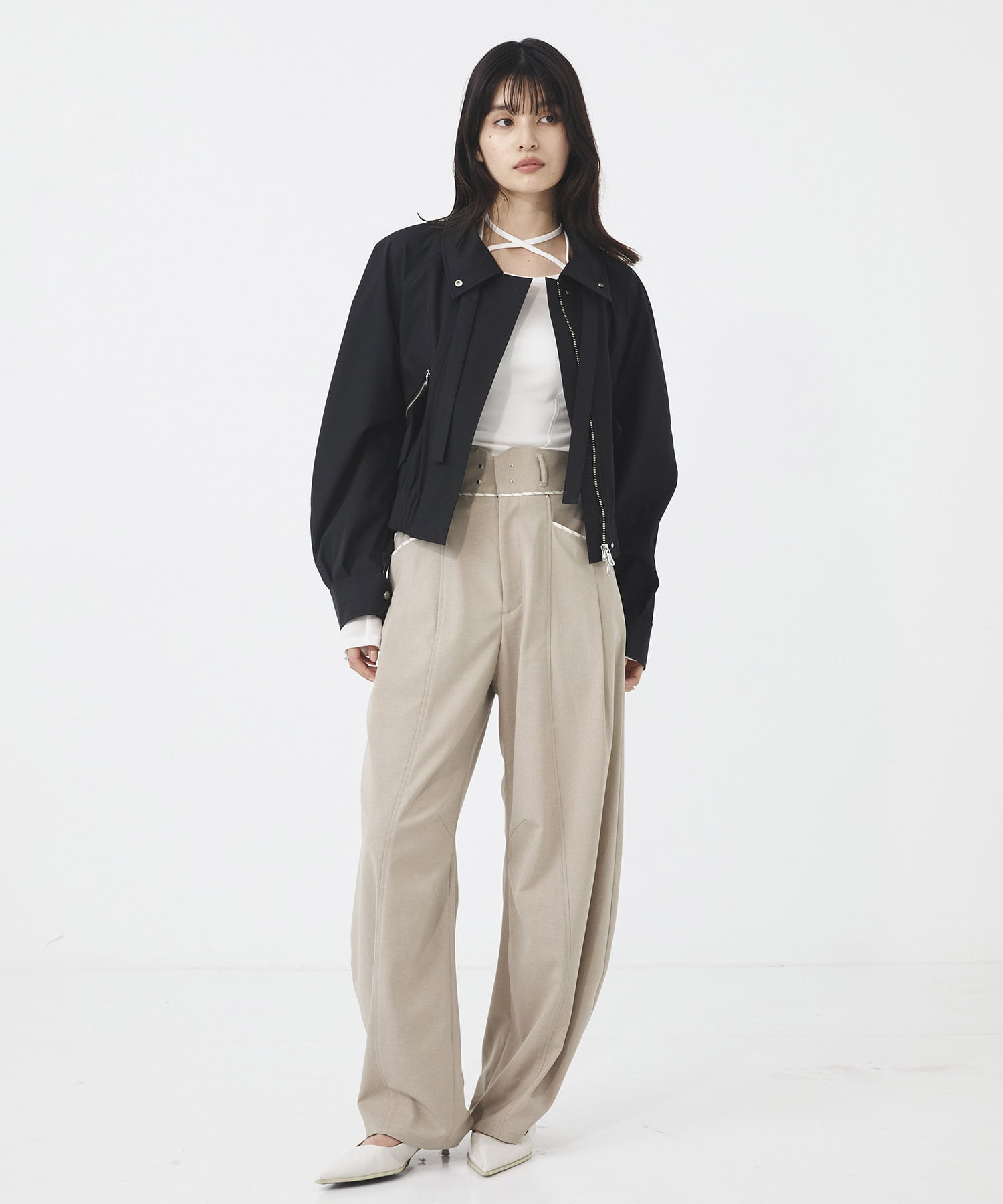 ゴムタックギャザーブルゾン