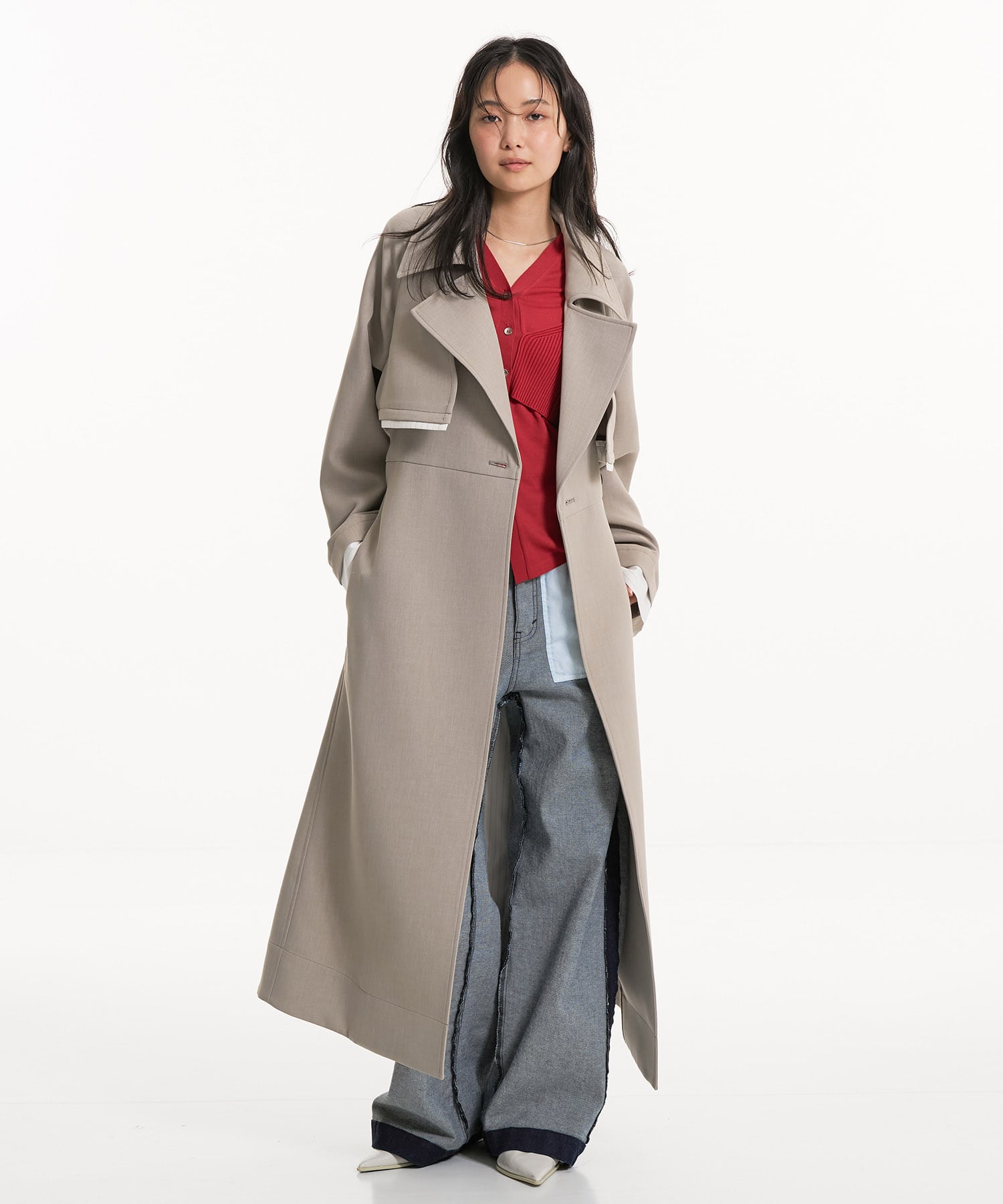 〈残りわずか〉レイヤーディテールトレンチコート