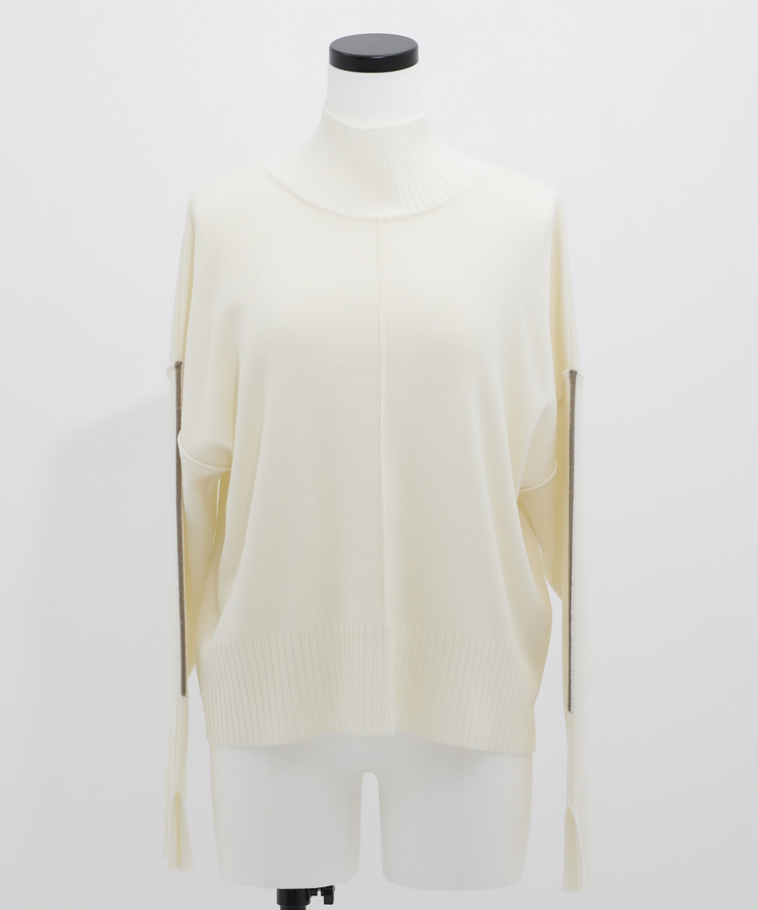 ウォッシャブルWOOLラインニット