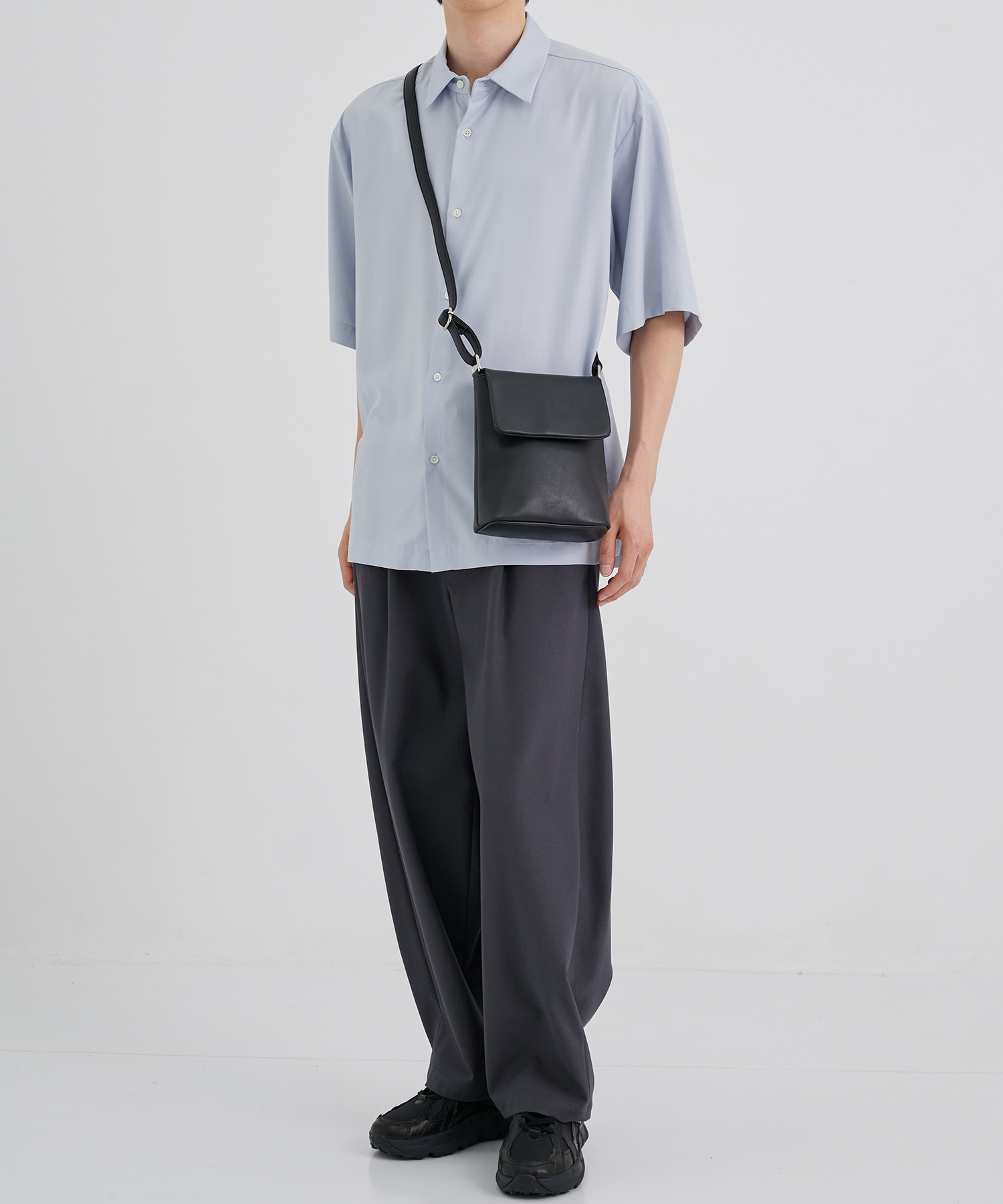 LEATHER SHOULDER MINI BAG