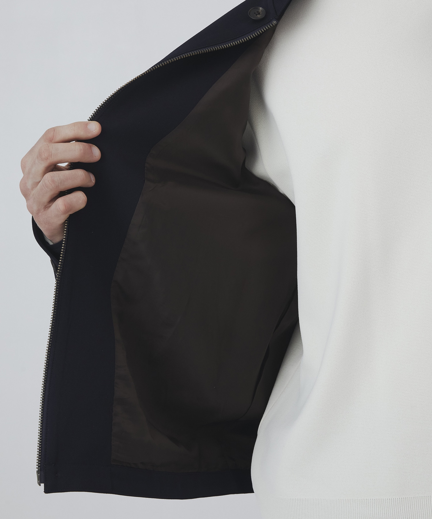 〈2026SS｜数量限定〉MAX GABARDINE レザーカラースタジャン