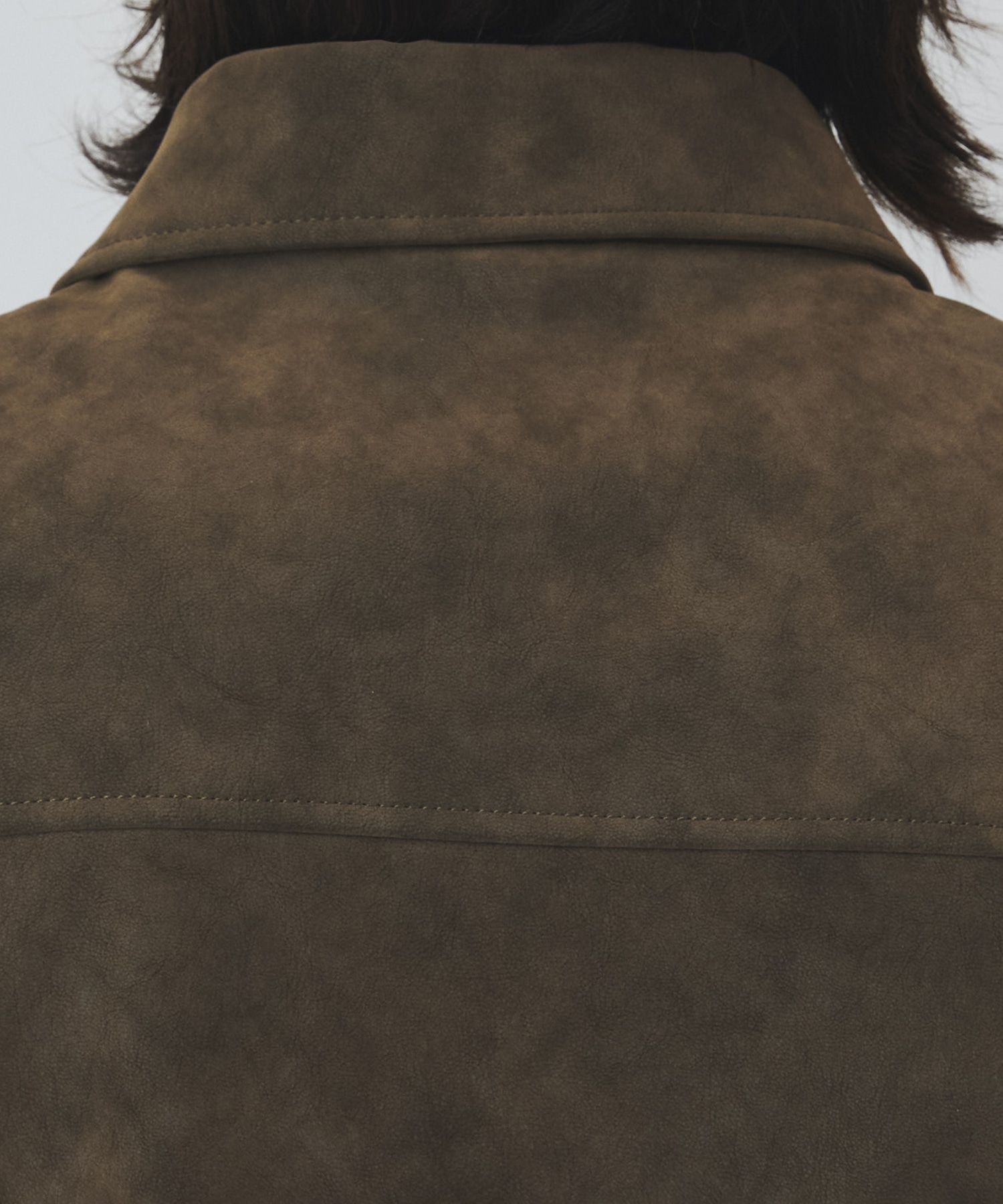 〈2026SS〉フロッキースエード カバーオール