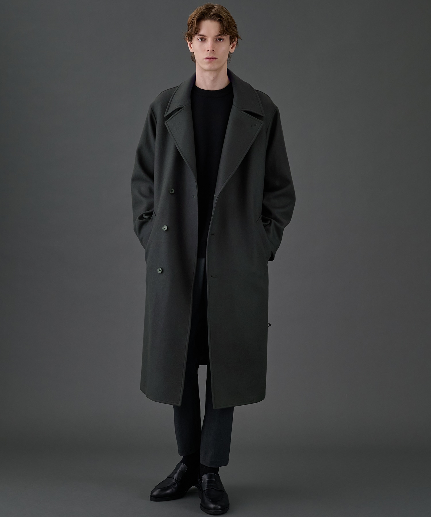 アウトラスト メリノウール クルーネックニット