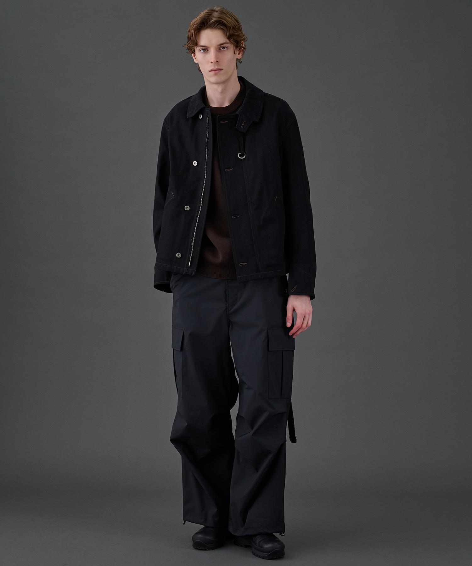 アウトラスト メリノウール クルーネックニット