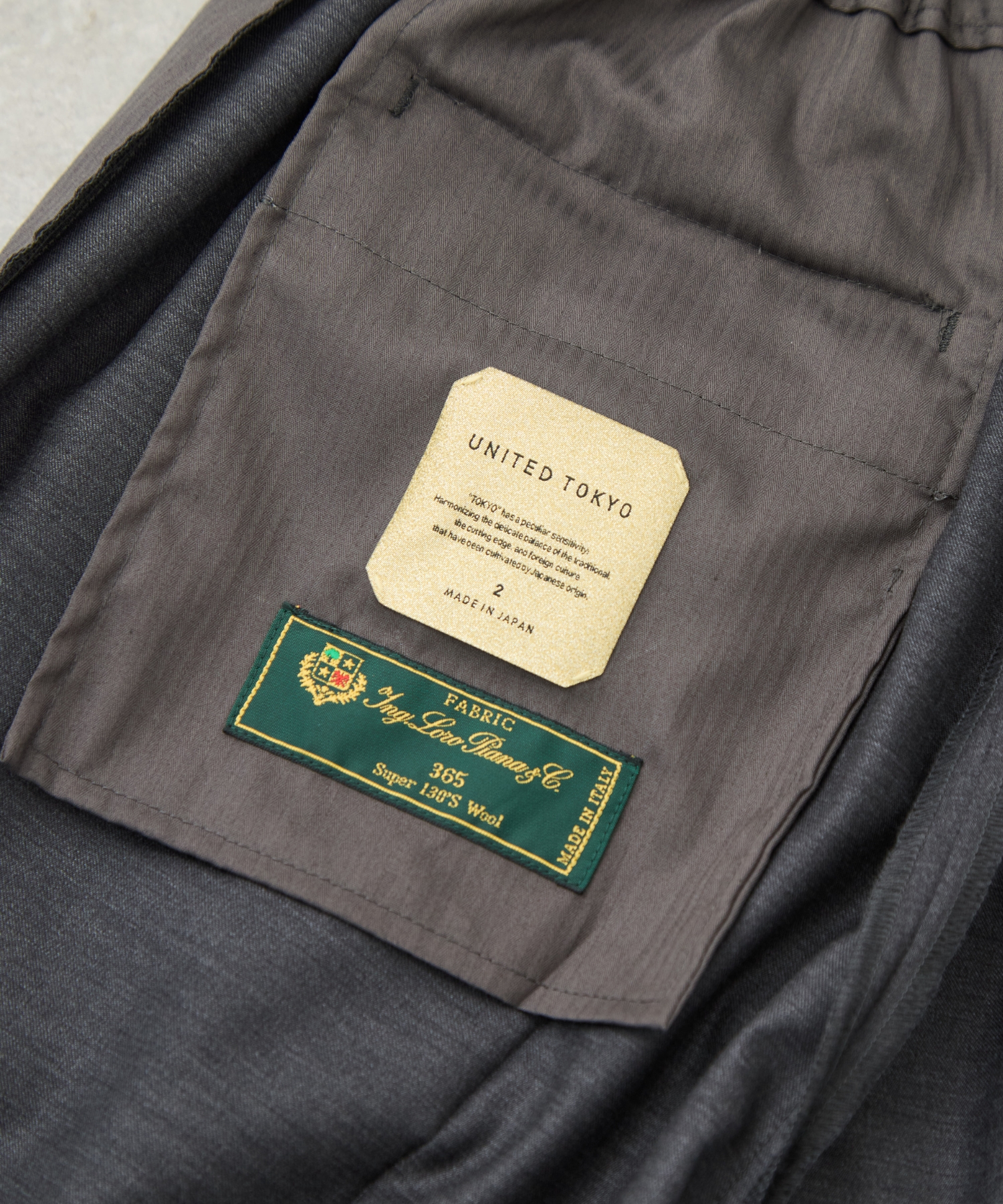 LORO PIANA FABRIC イージーパンツ