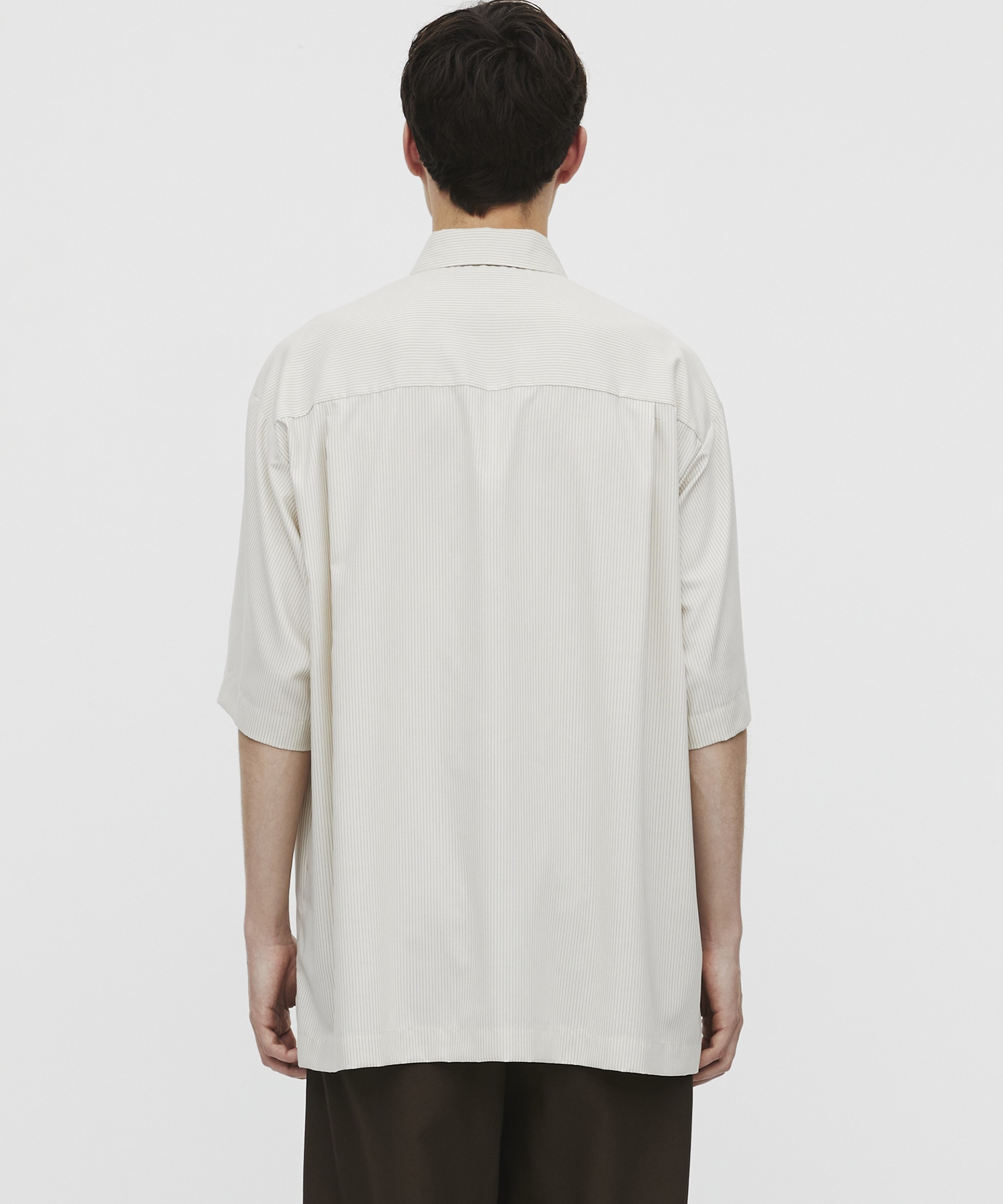 〈WEB限定〉DRY RAYON ストライプショートスリーブシャツ