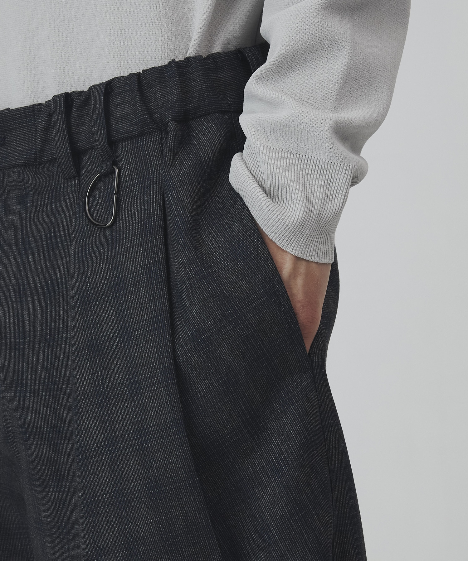 〈2026SS｜数量限定〉CUBA CHECK 2タックワイドパンツ