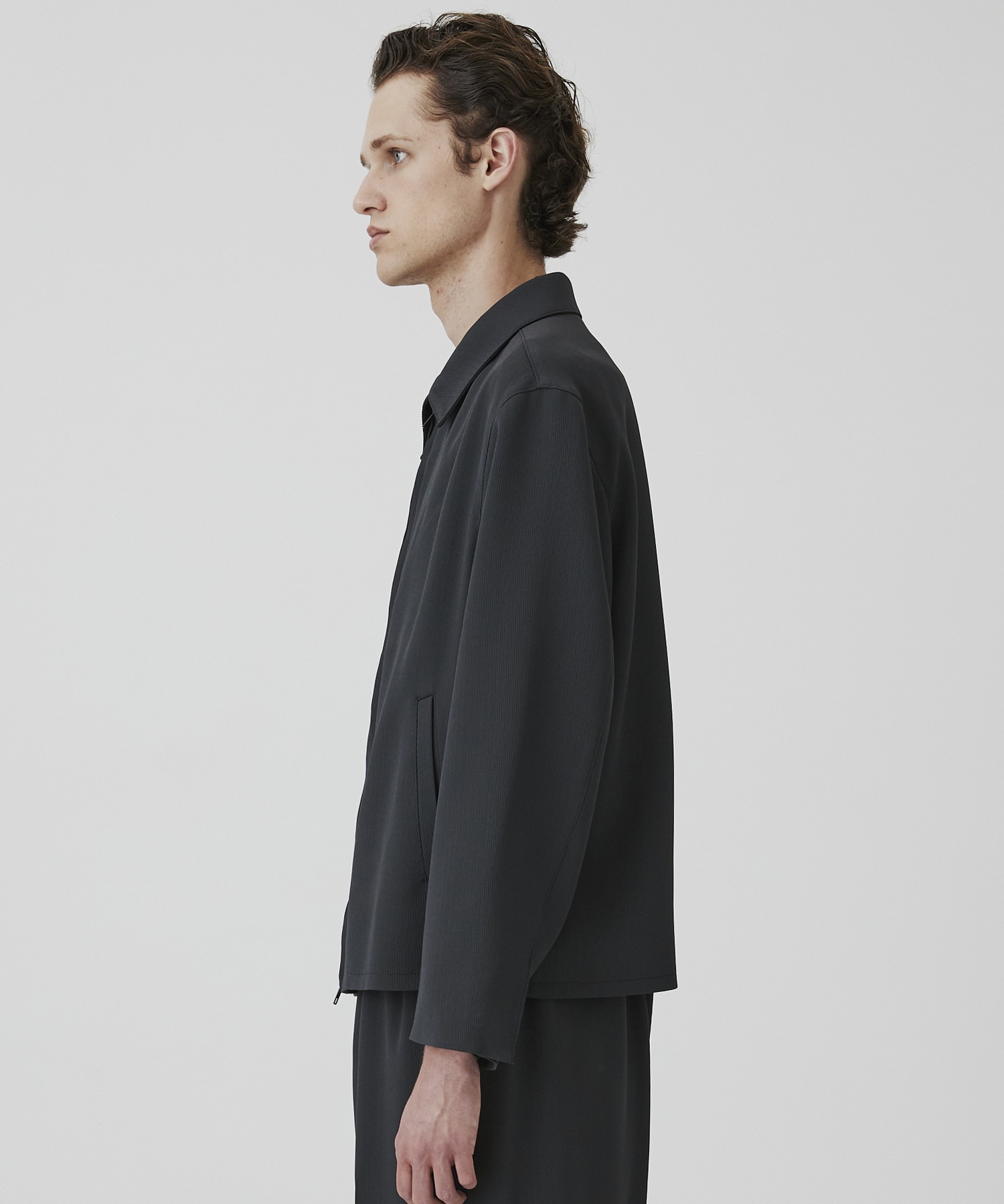 COLD DRY PLEATS ハリントンブルゾン