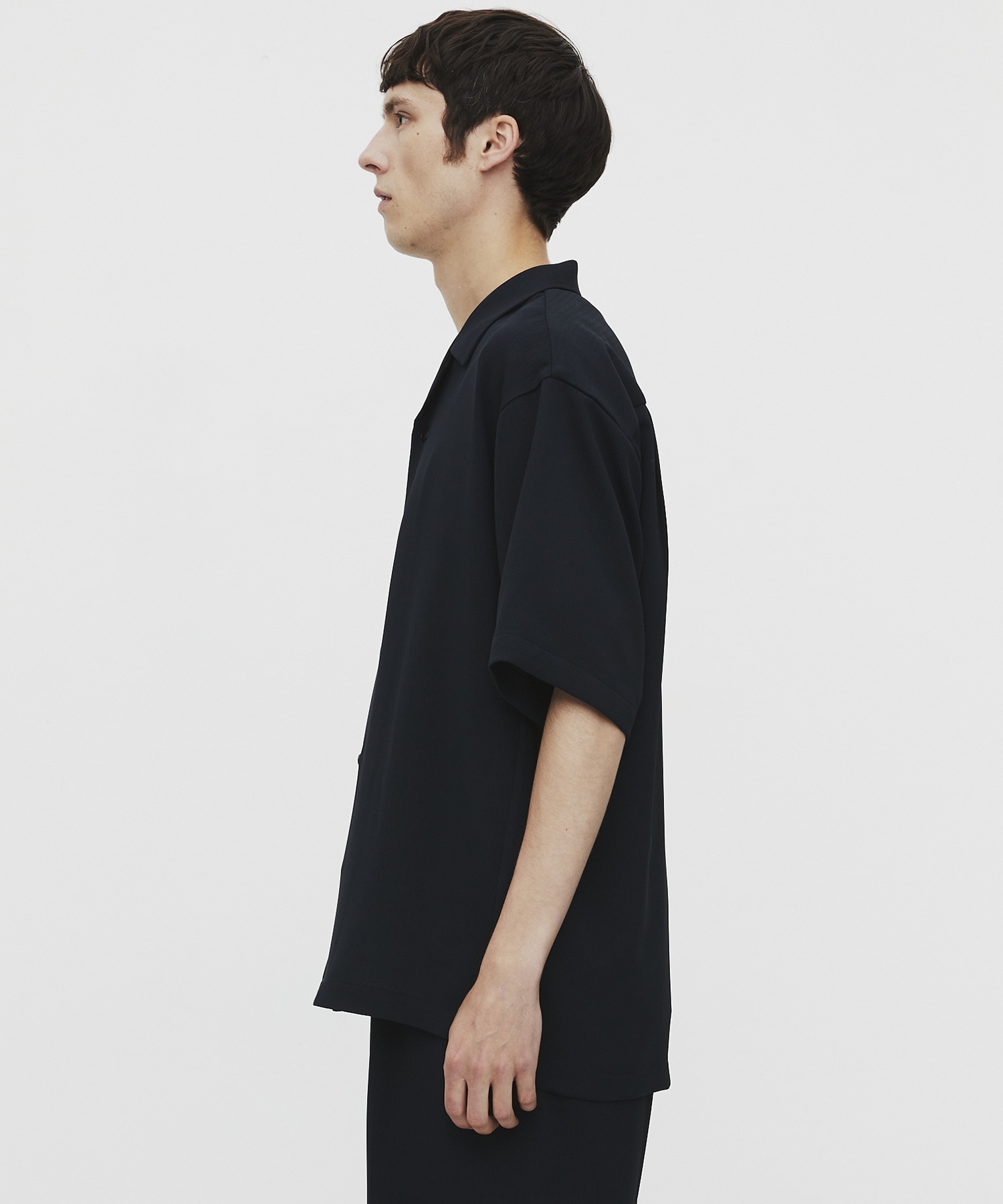 COLD DRY PLEATS オープンカラーシャツ