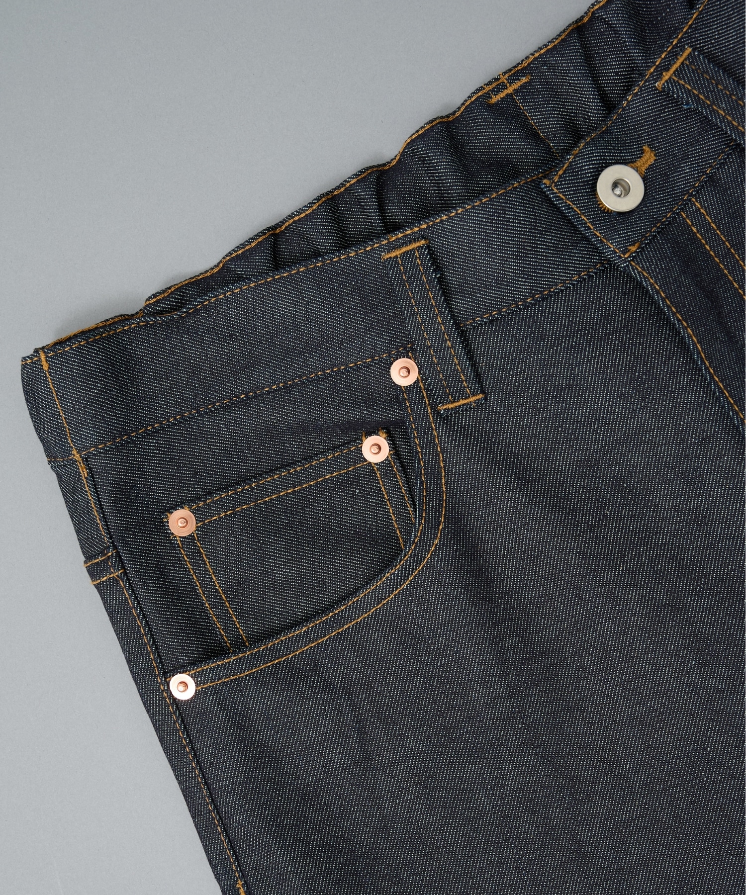 SUPIMA DENIM ワイドストレートパンツ