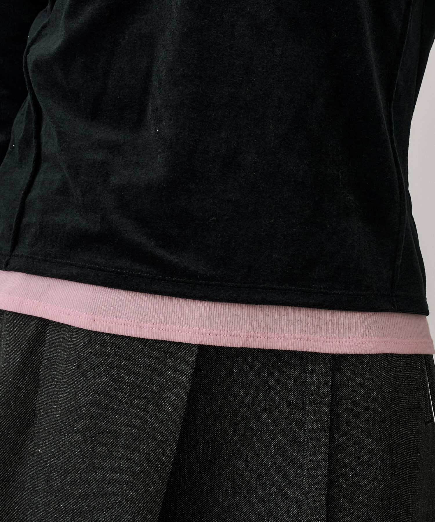 2WAYルーズフィットベロアトップス