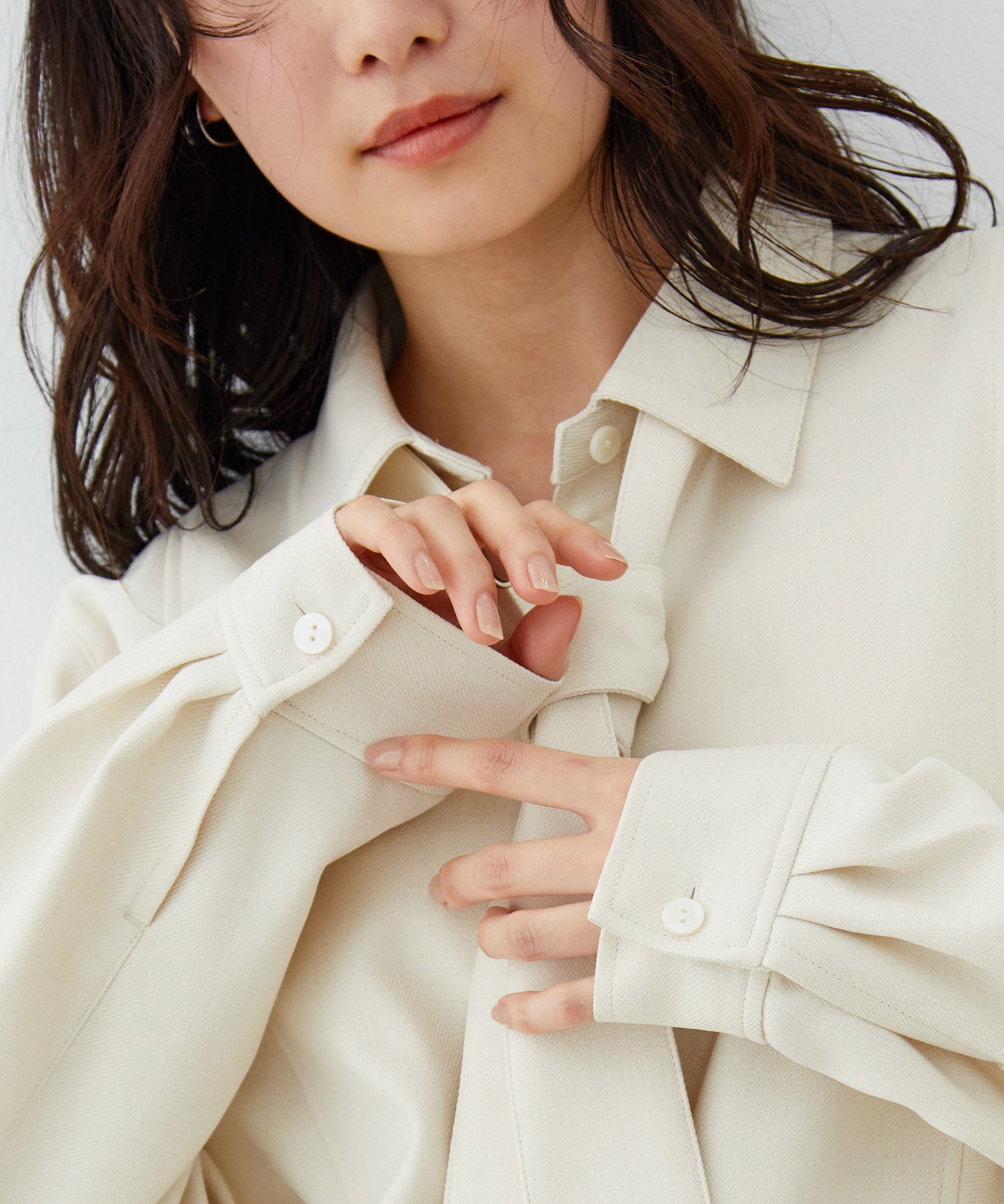 コーナーチップボウタイシャツ