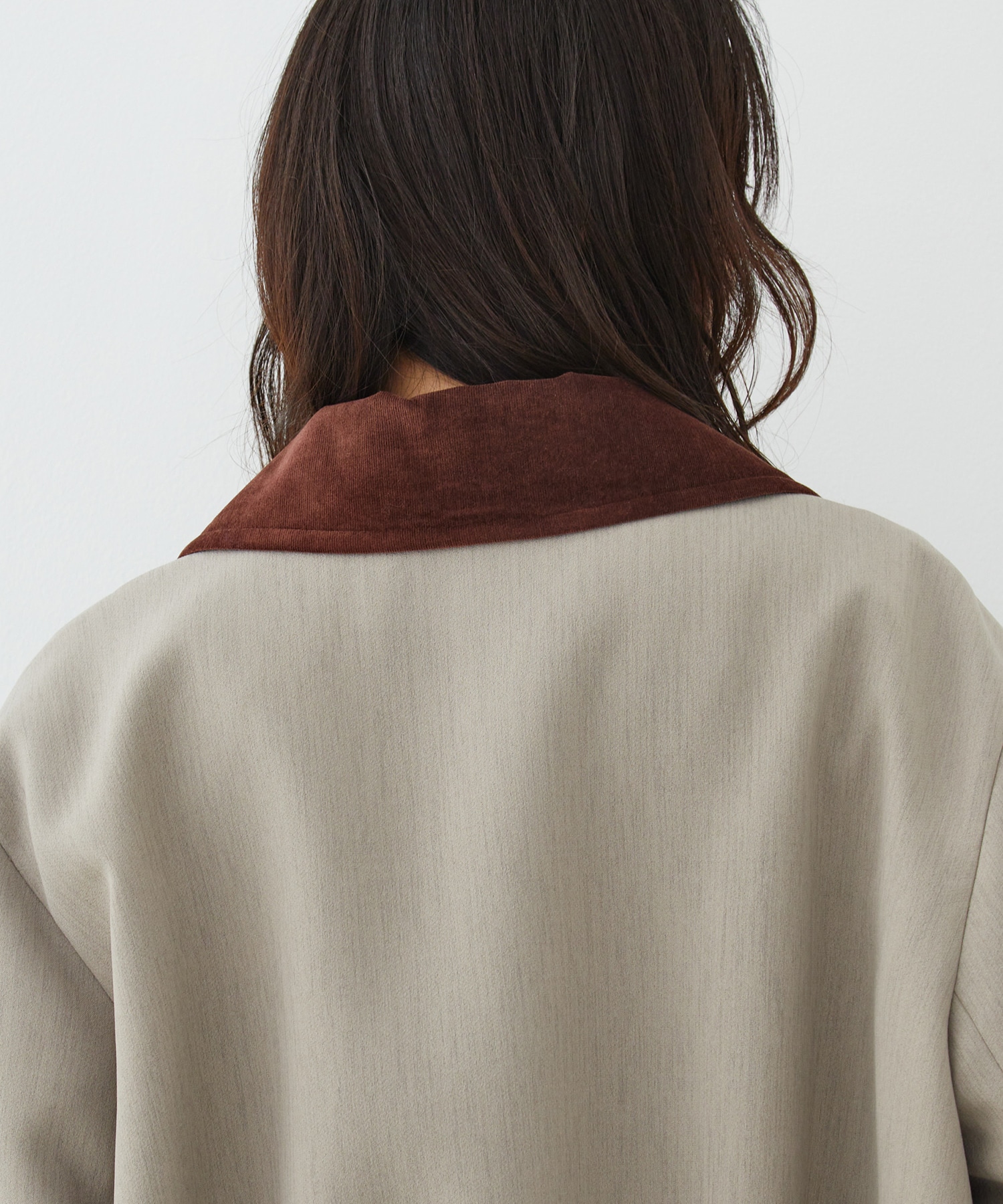 バックベルトタックブルゾン