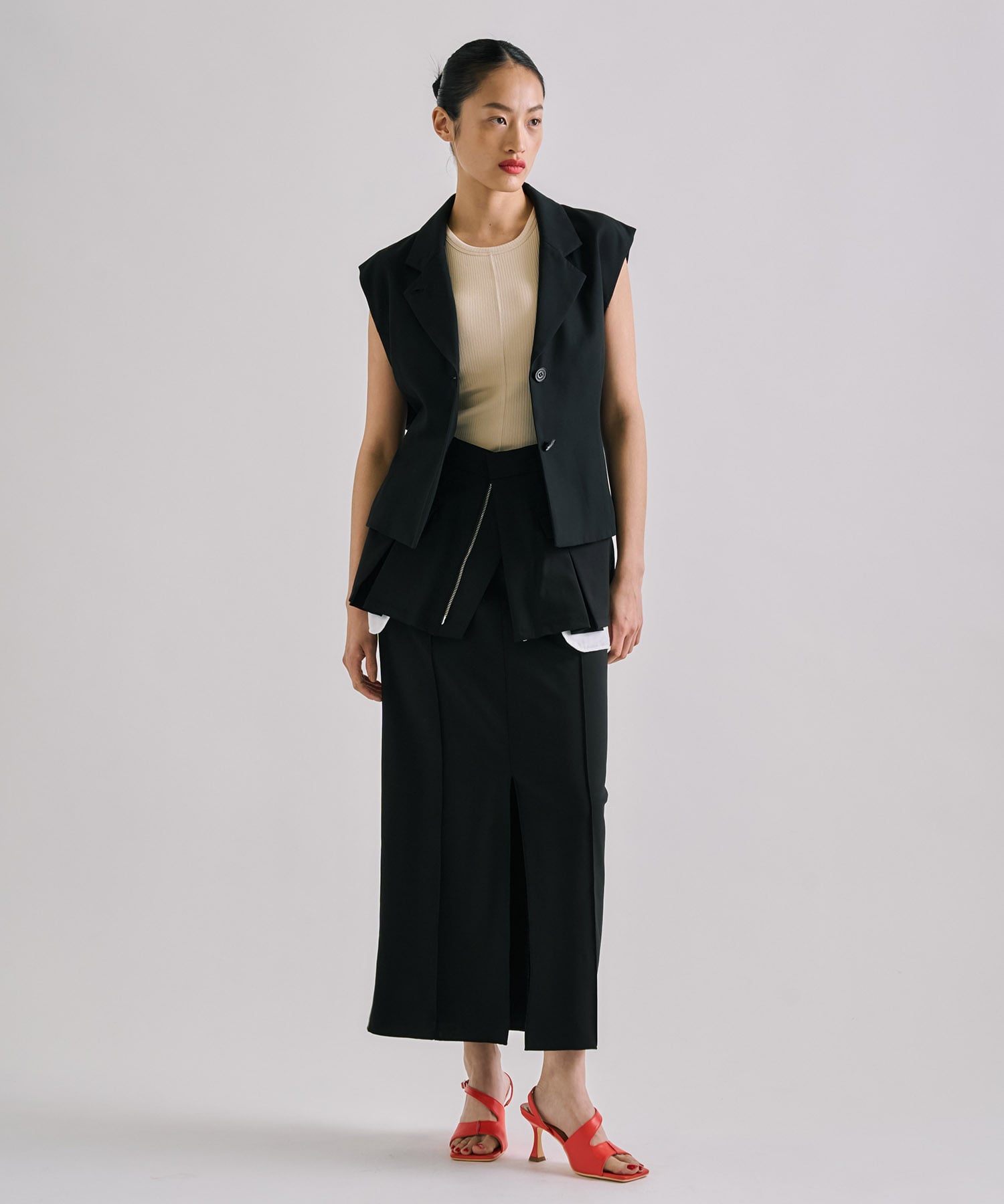 French Sleeve Tailored Gilet