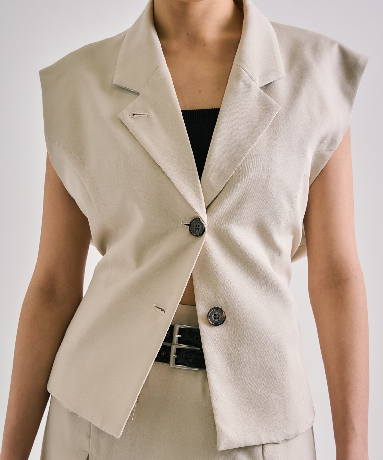 French Sleeve Tailored Gilet