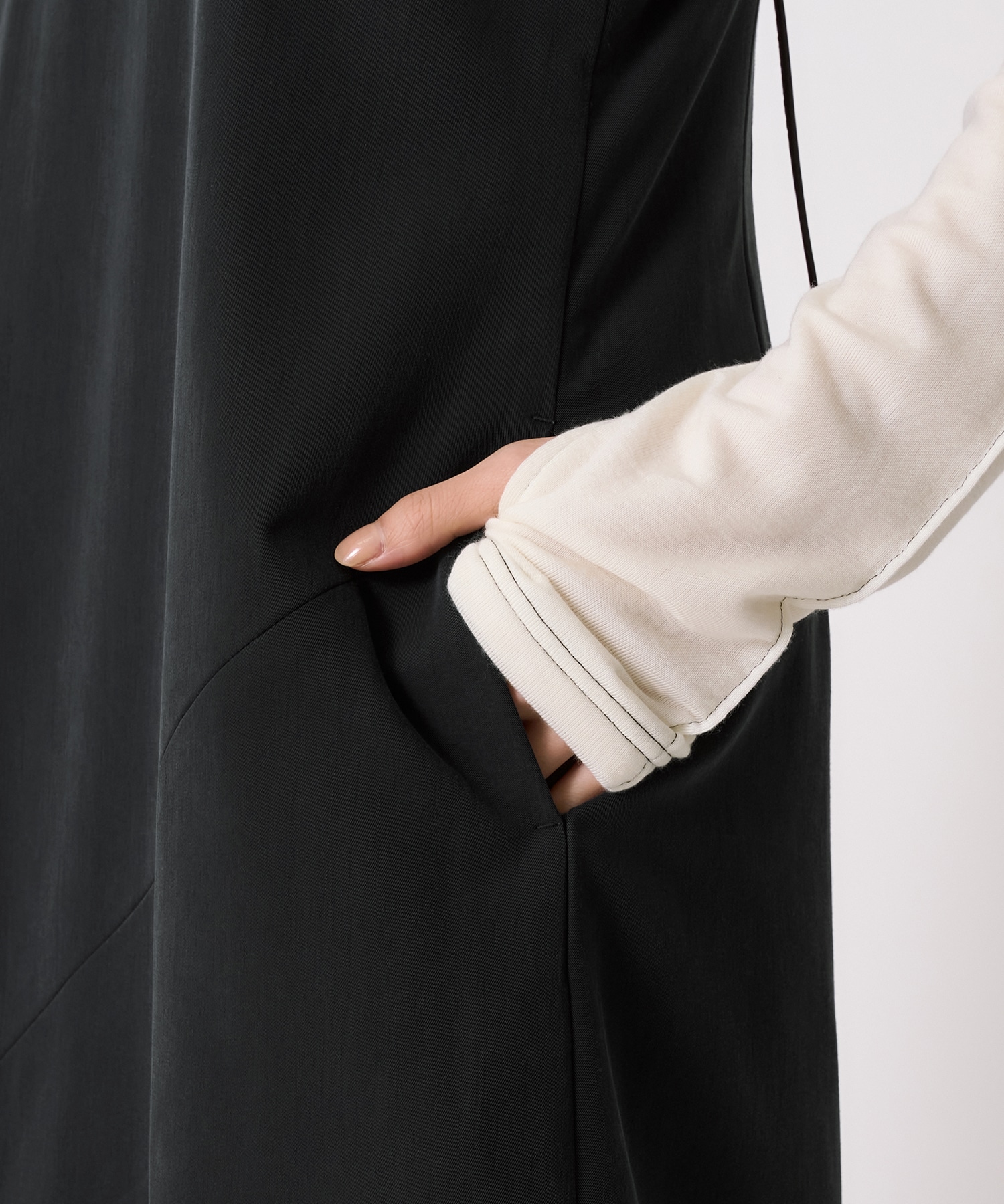 【セットアップ】フィブリルアシメキャミワンピース