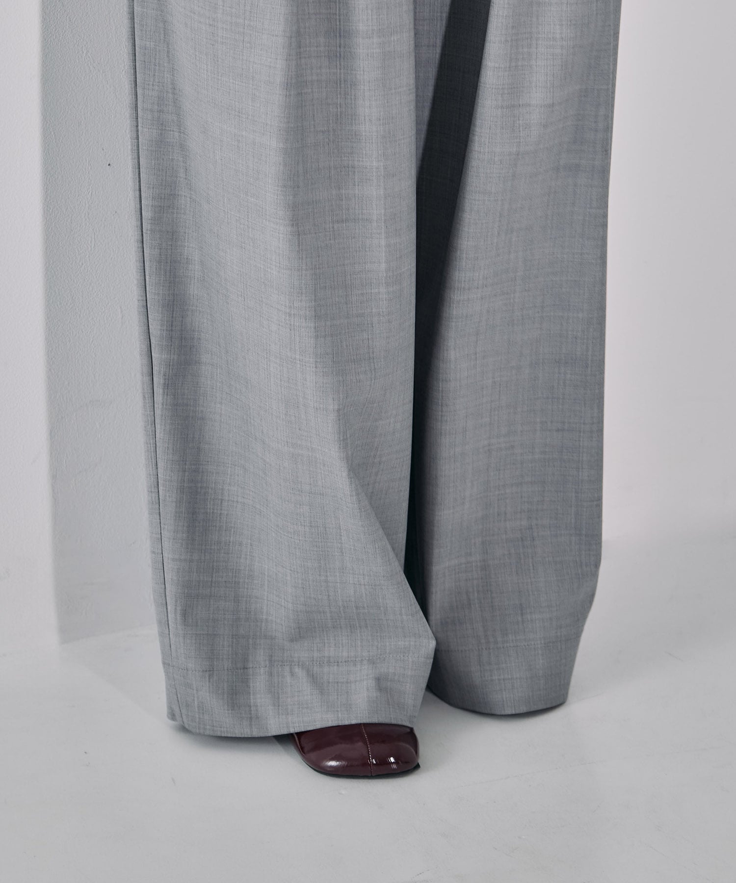 Super120s Wool Relax Trousers