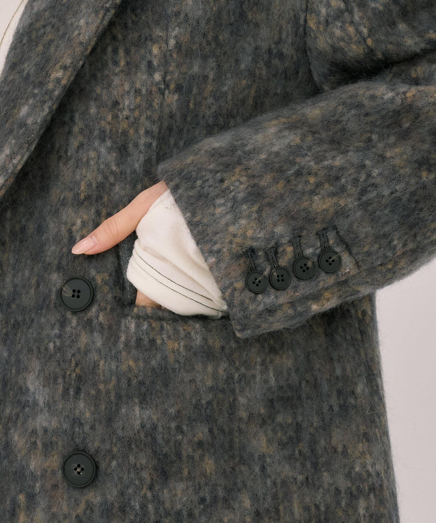 シャギーオーバージャケット