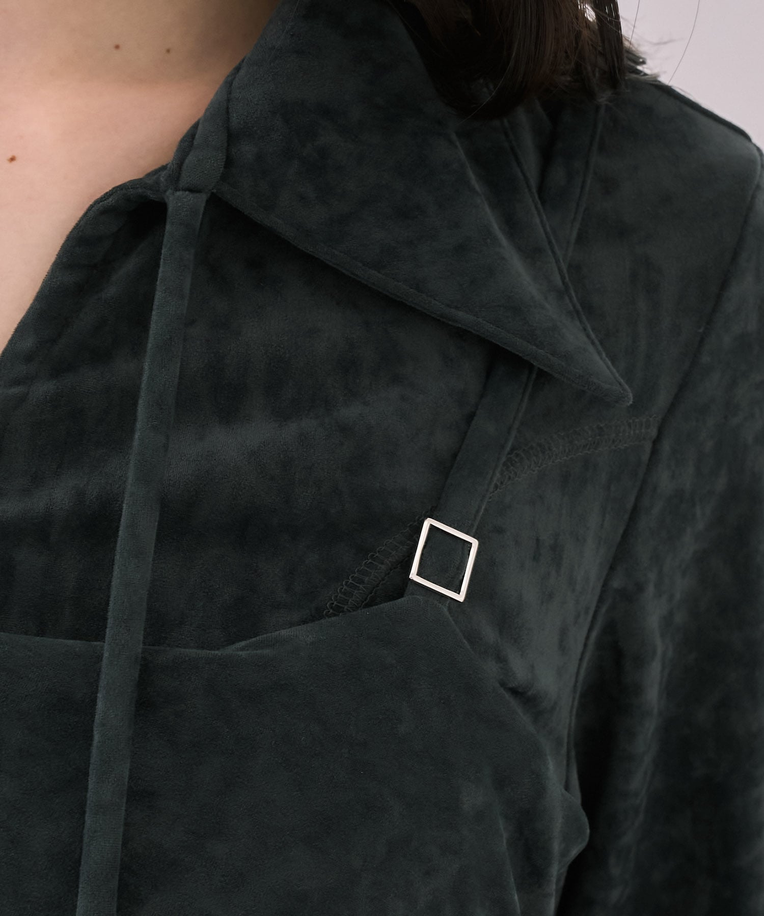 ツイストベロアキャミワンピース