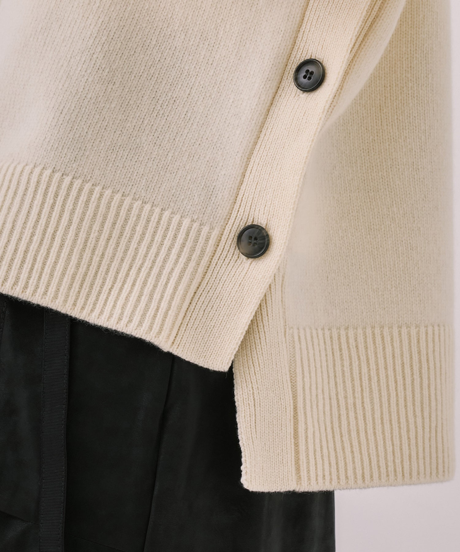 【WEB先行発売】サイドボタンウールカシミヤPO