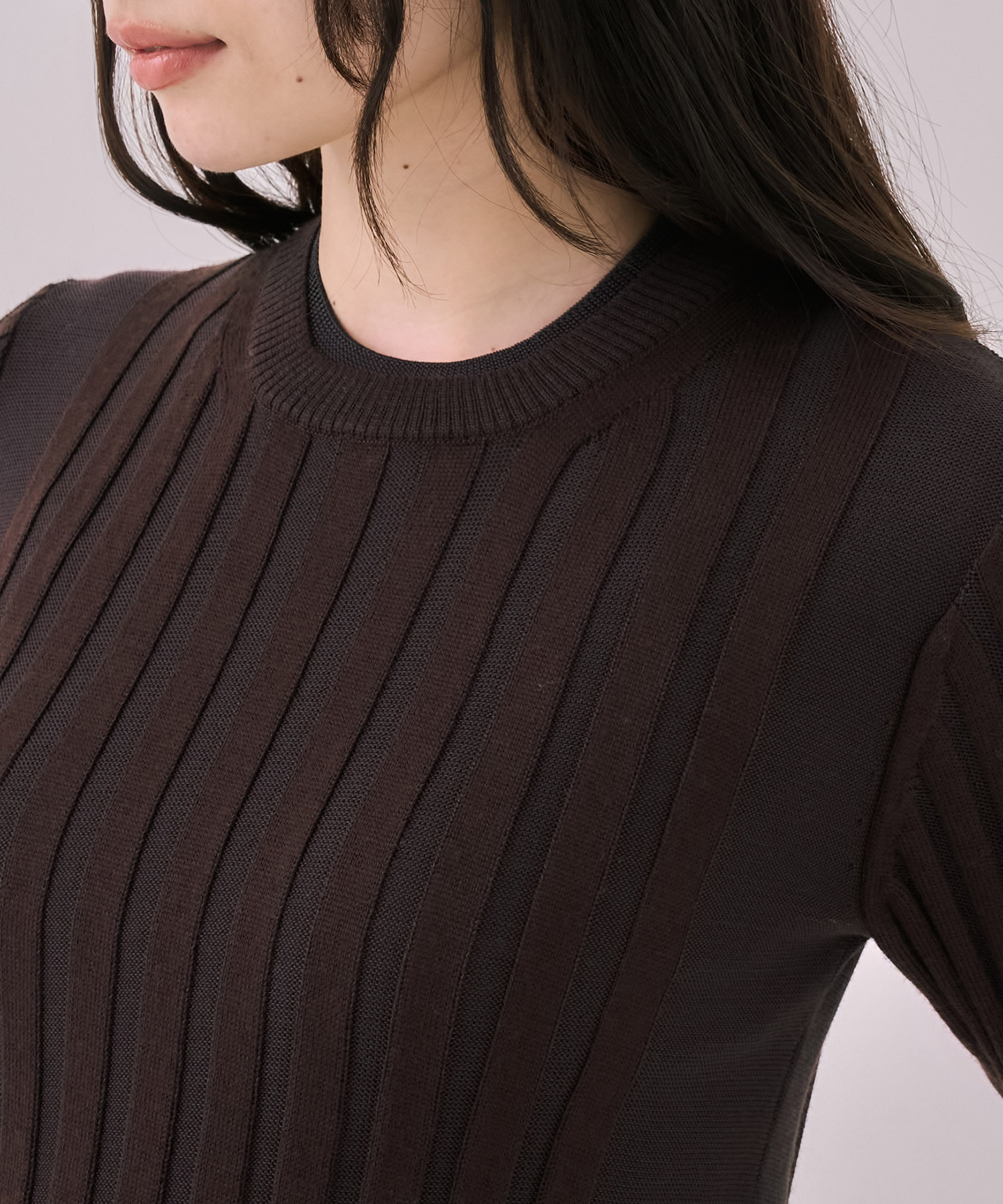 リップルレイヤーニット