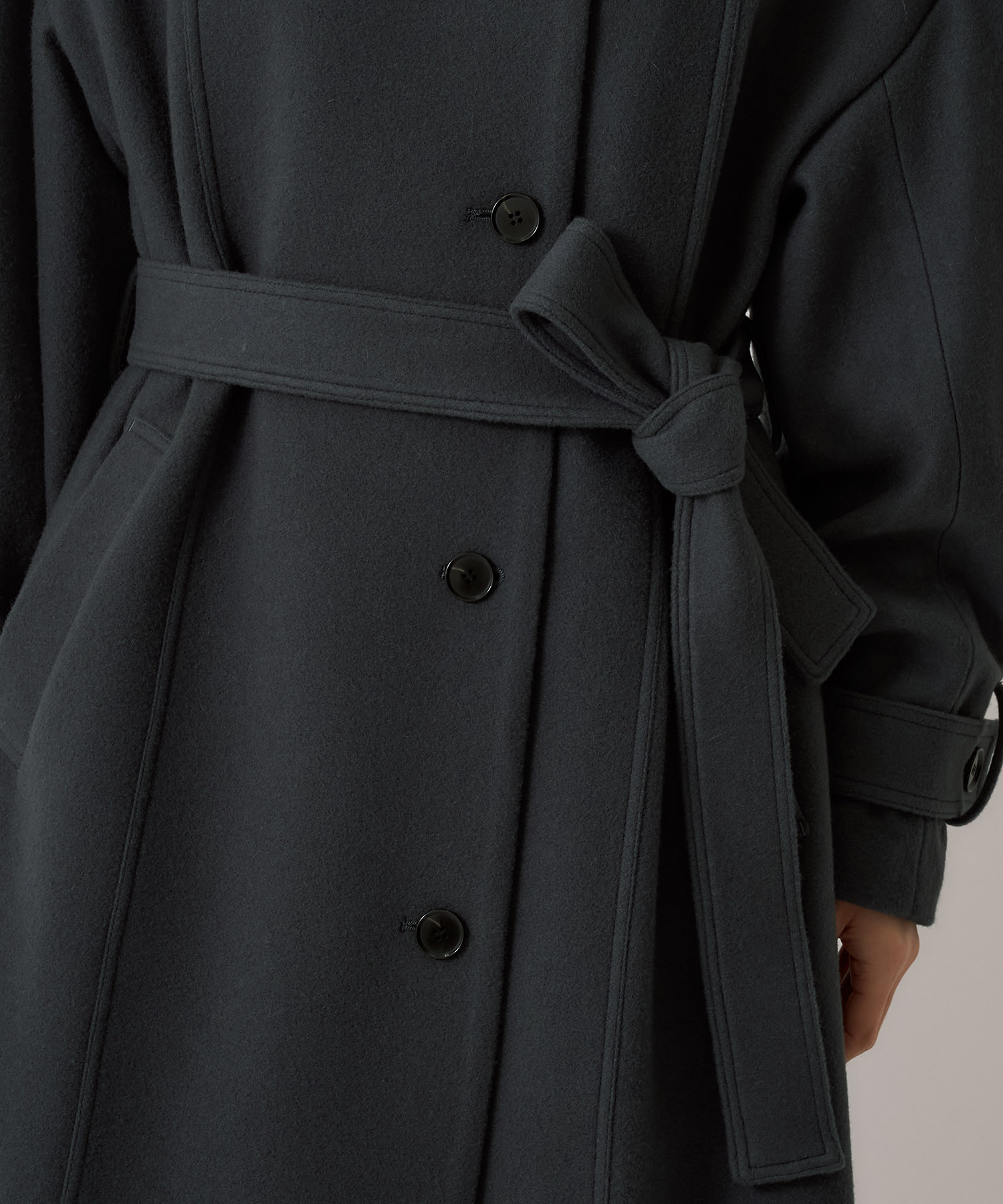 【WEB先行発売】スタンドカラーロングコート