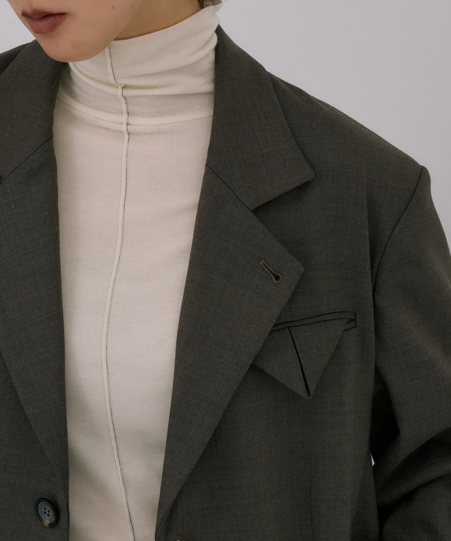 Oversized Back Zip Jacket