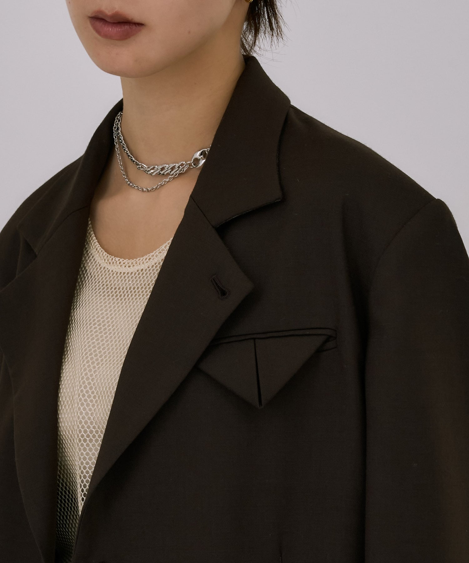 Oversized Back Zip Jacket