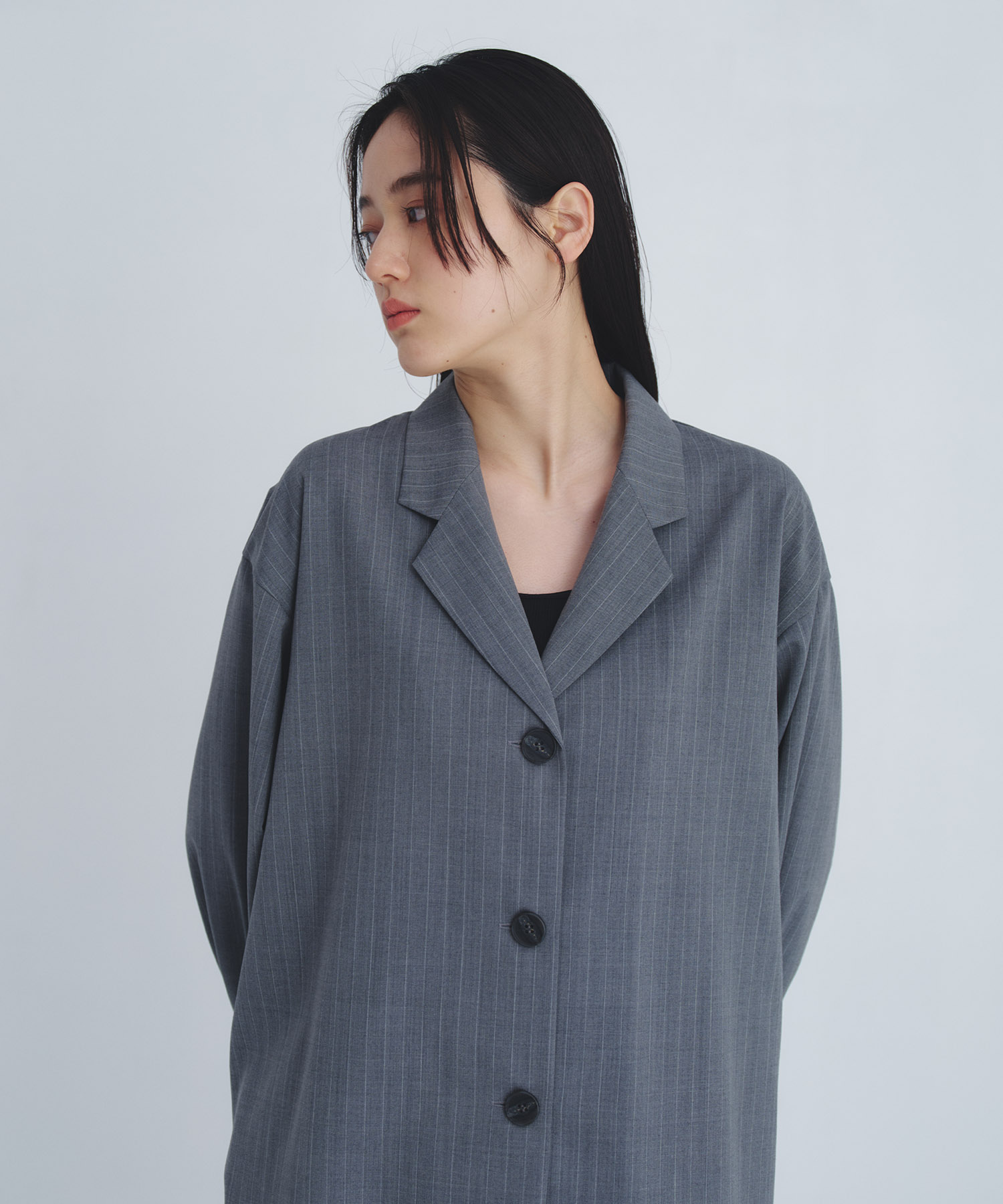 レイヤードテーラーカラーシャツ